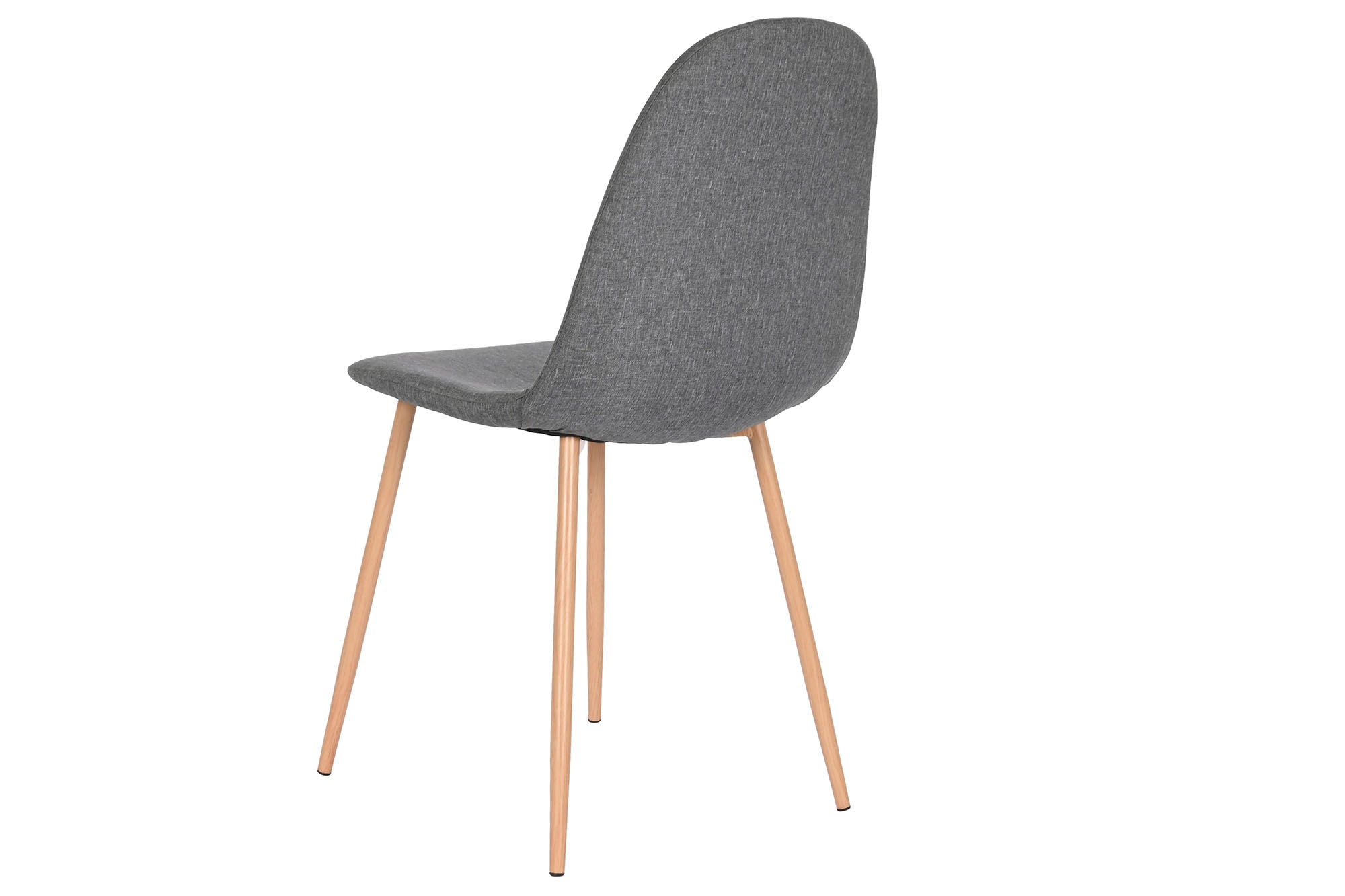 Polyester Iron Chair 44X51.5X90.5 Wood Look