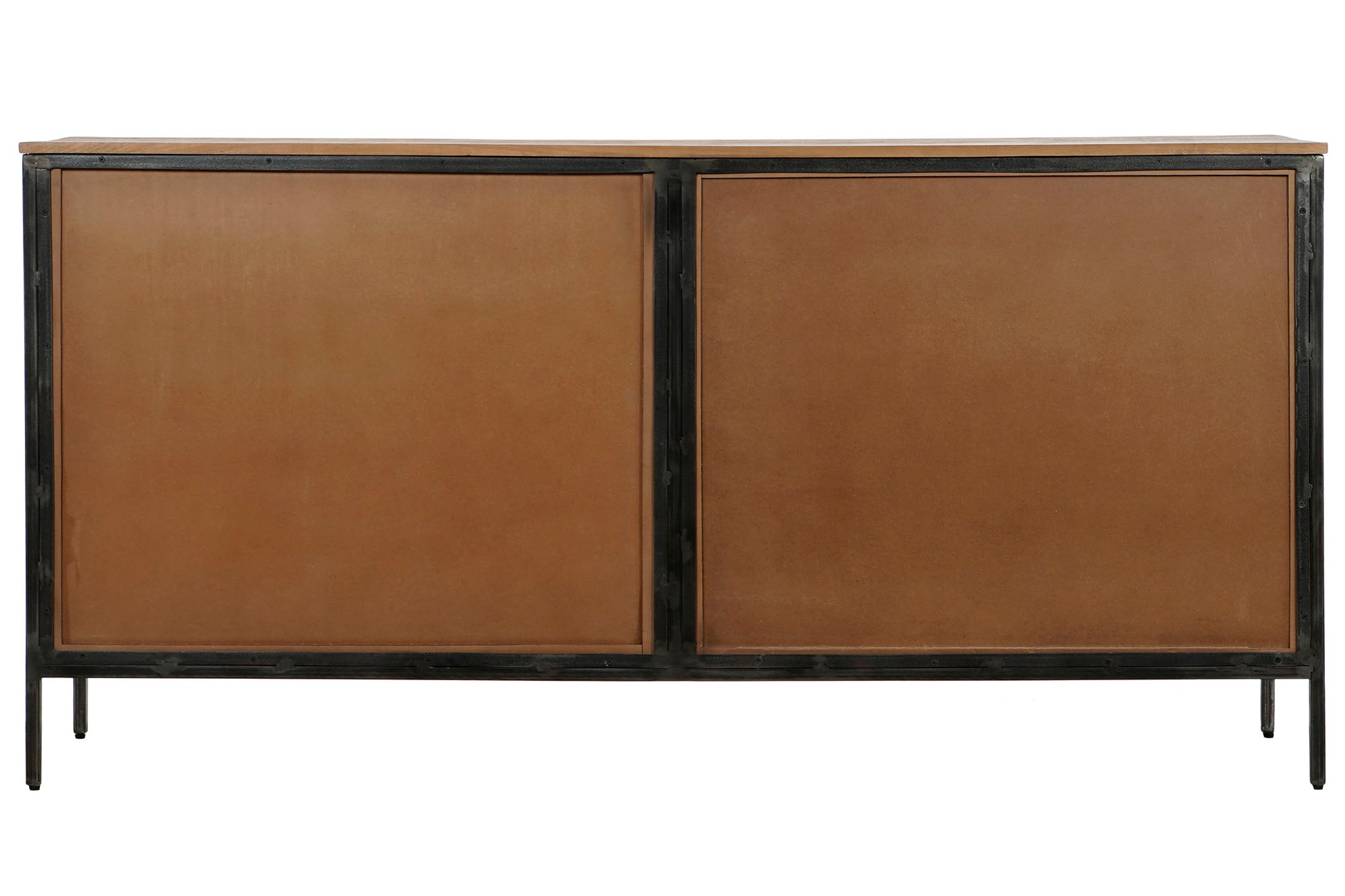 Aparador Madera Metal 180X40X90 74,30 Natural