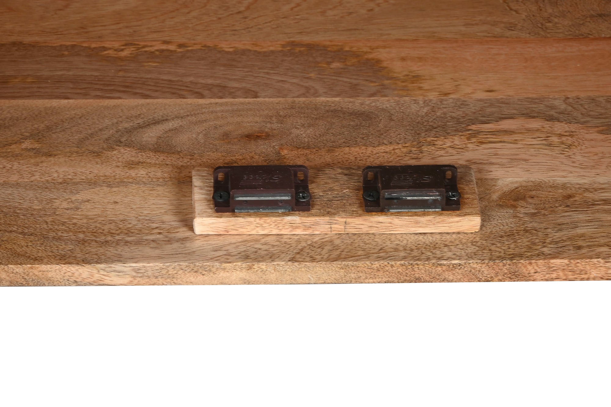 Armario Madera Mango 85X38X134 Tallado Negro