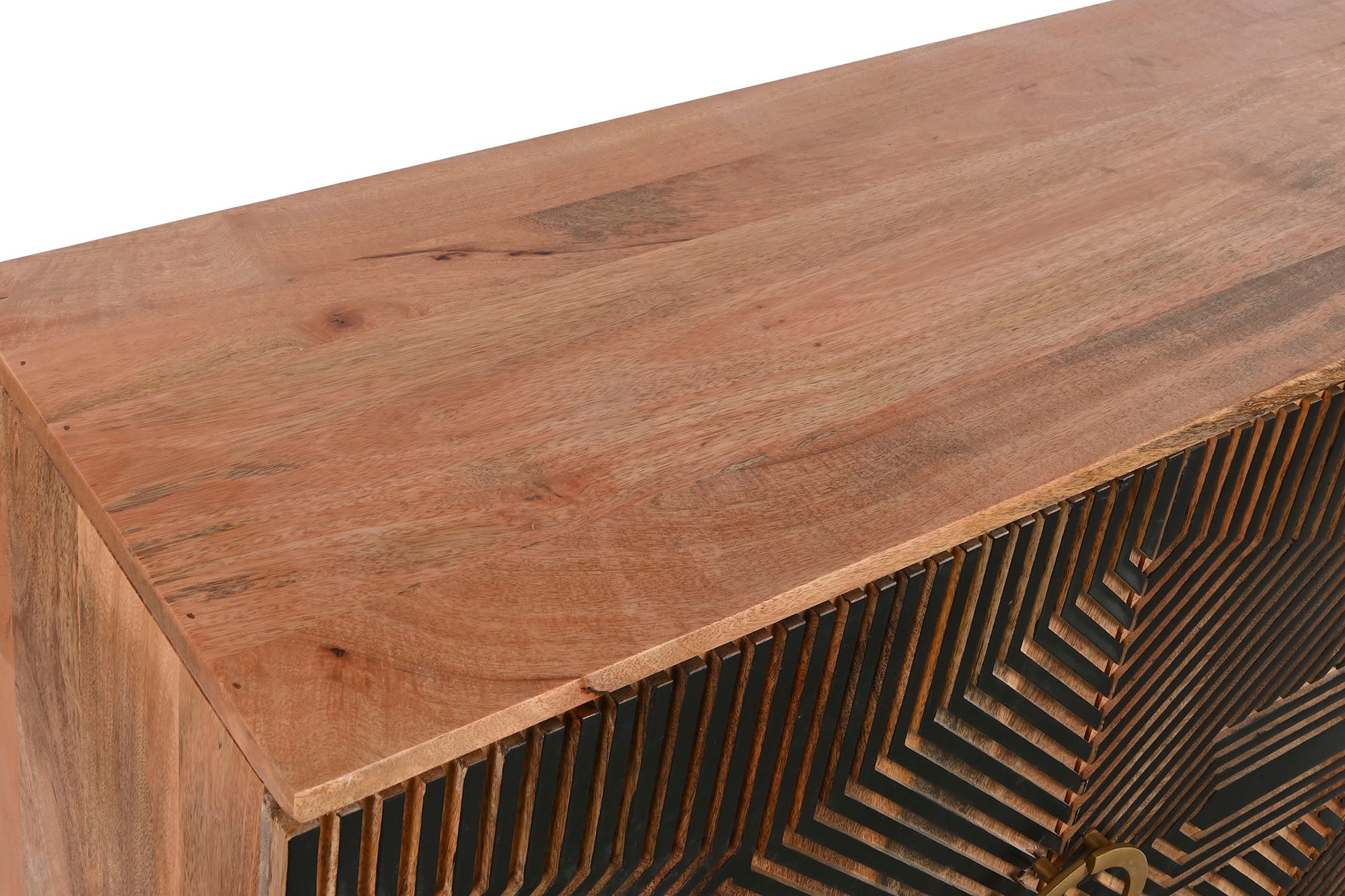 Aparador de madeira de manga 180X40X80 44,64 Esculpido