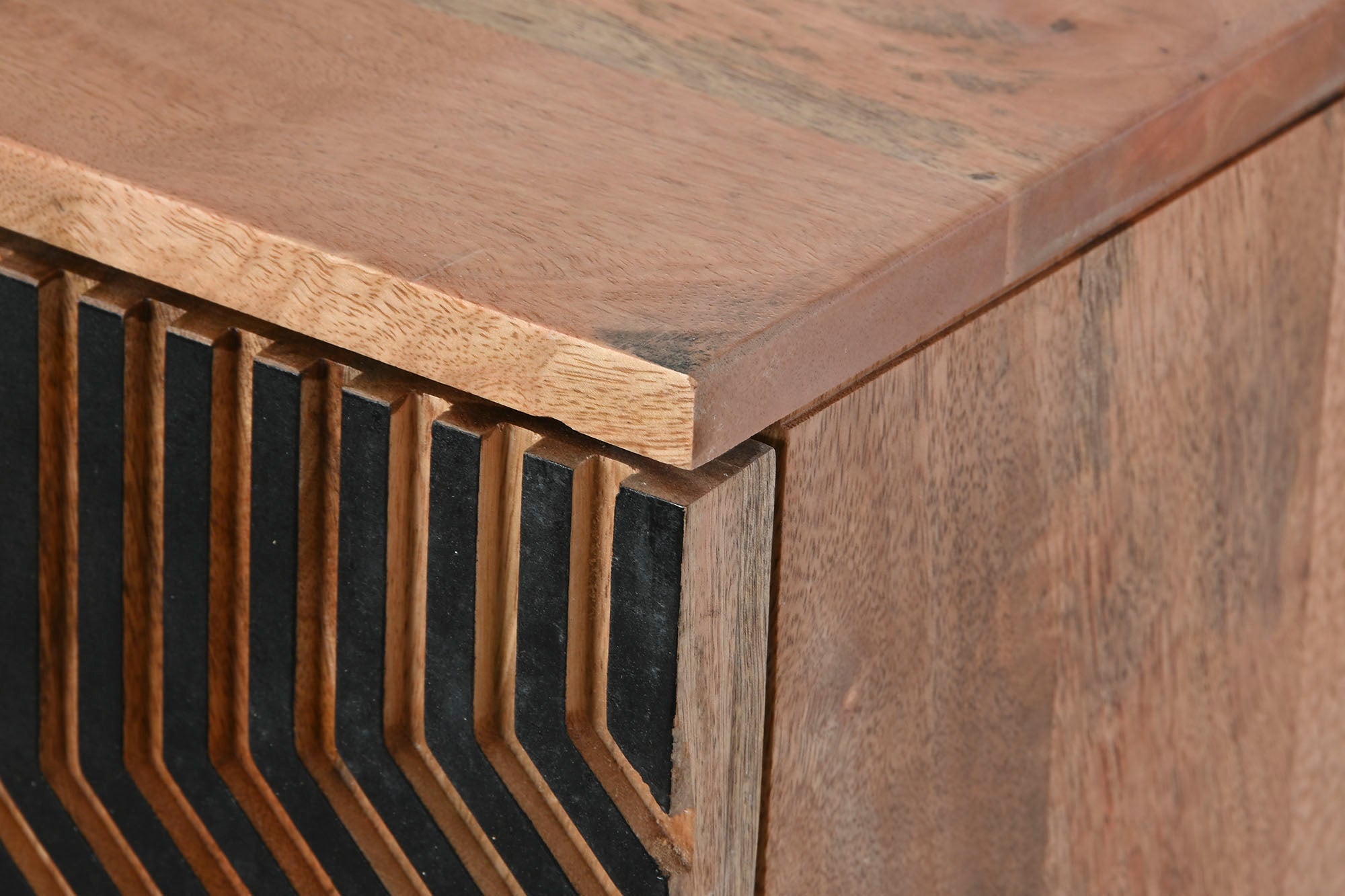 Aparador de madeira de manga 180X40X80 44,64 Esculpido