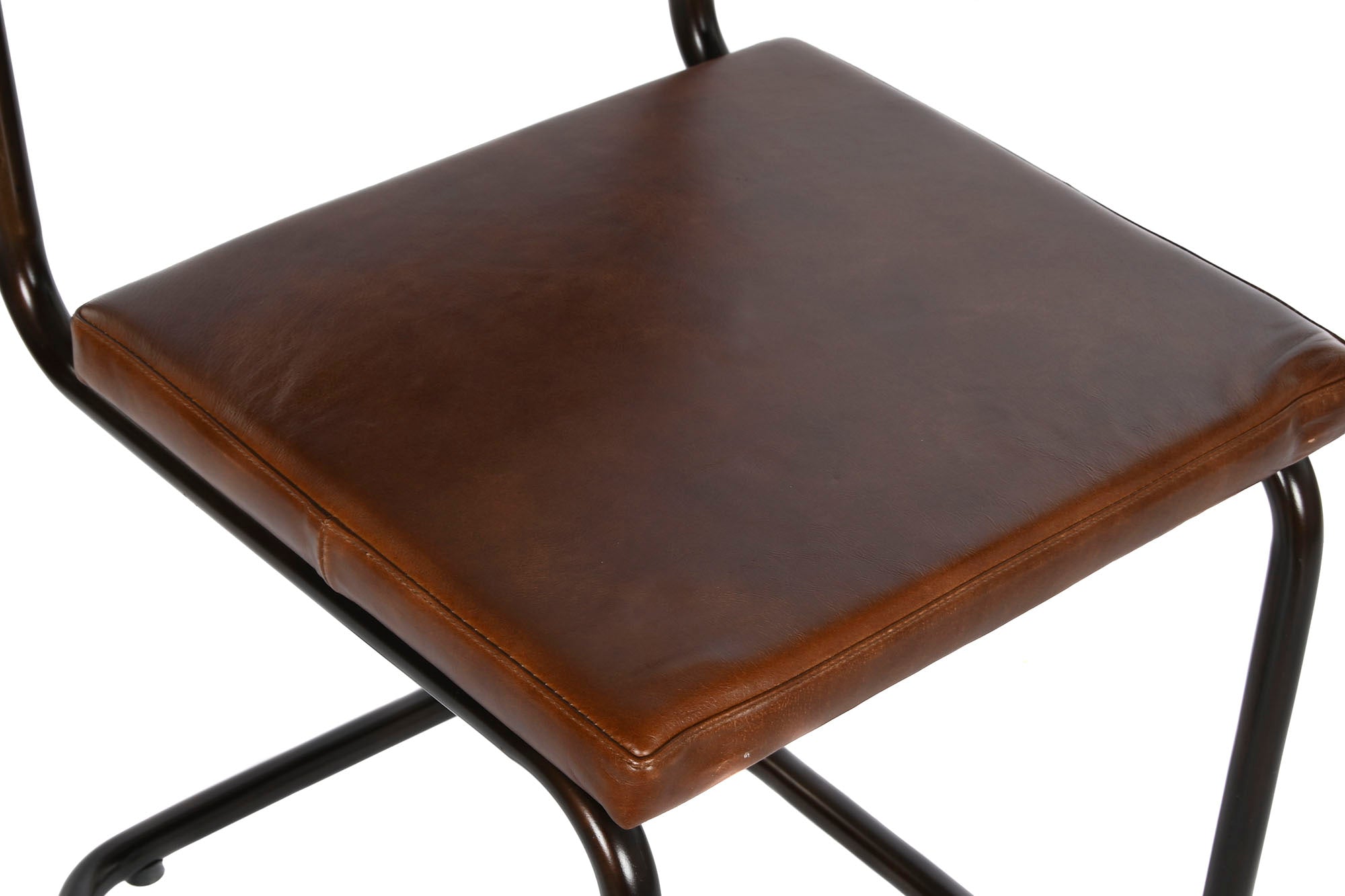 Iron Leather Chair 44X53X88 Brown