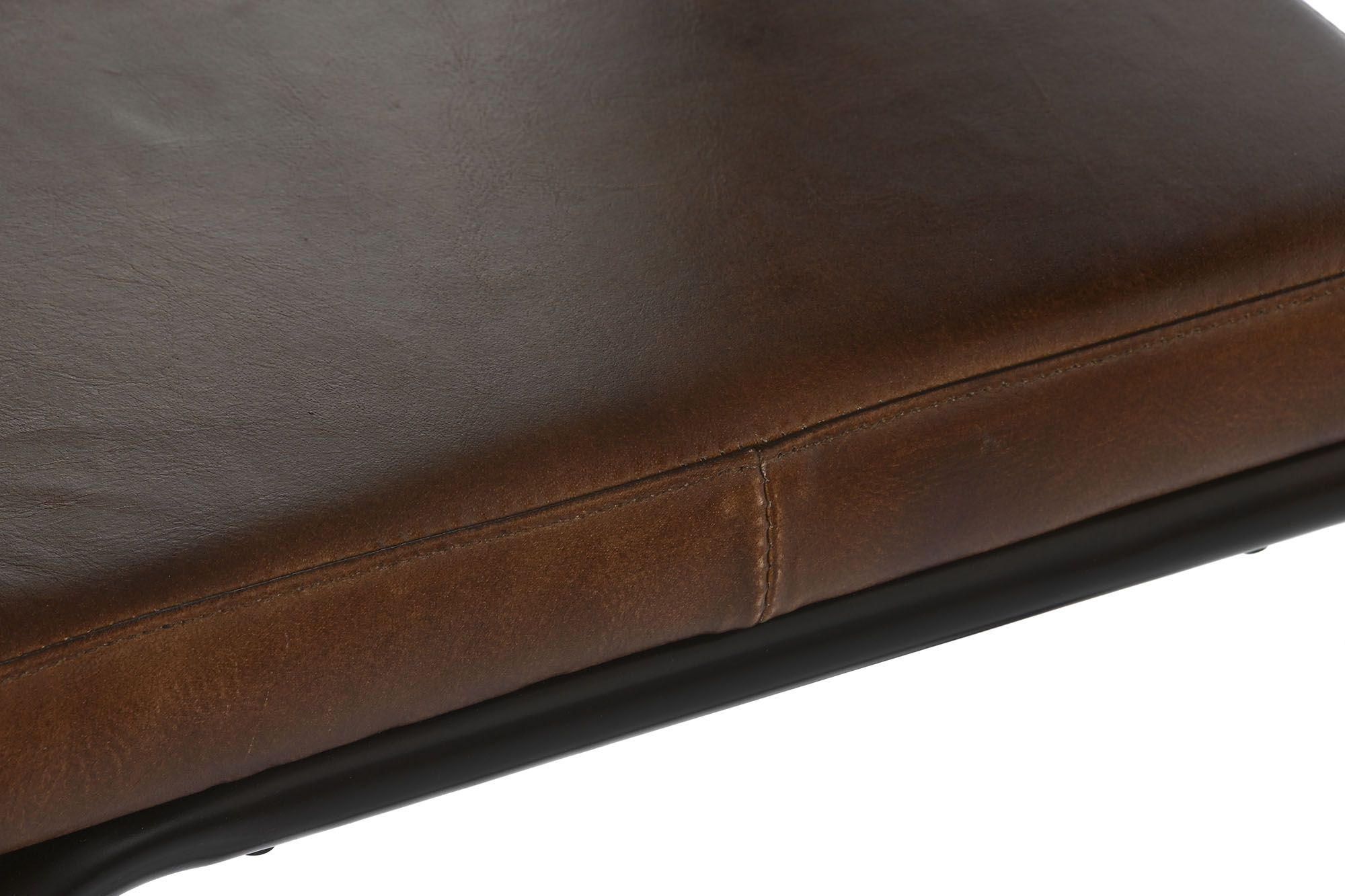 Iron Leather Chair 44X53X88 Brown