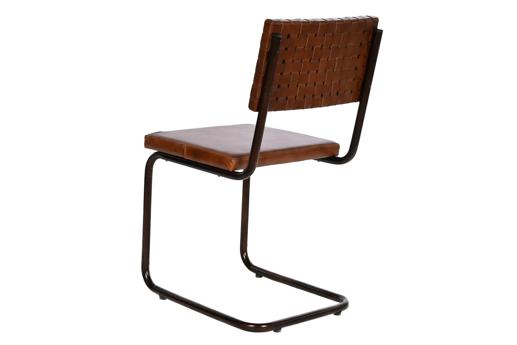 Iron Leather Chair 44X53X88 Brown