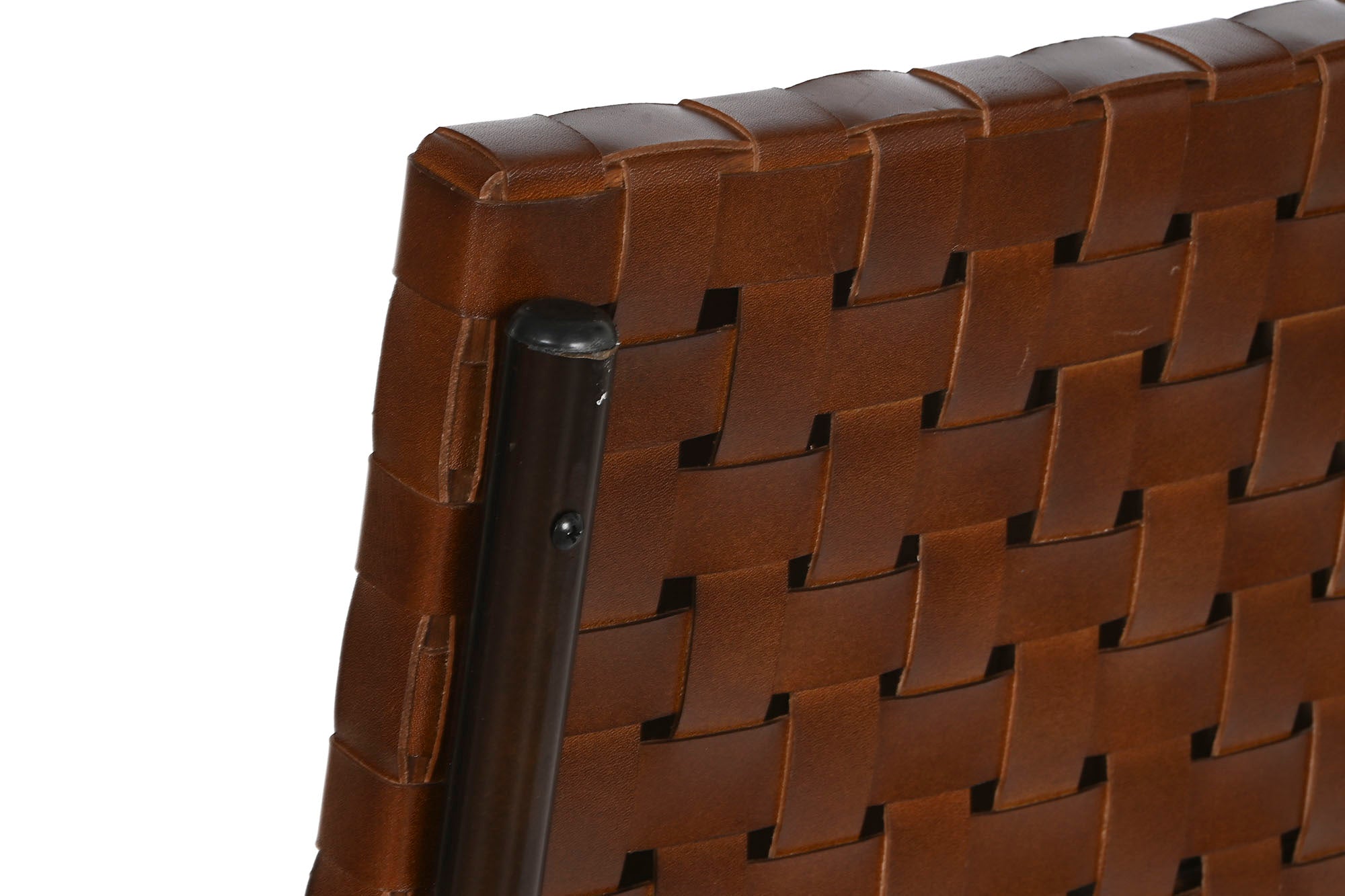 Iron Leather Chair 44X53X88 Brown