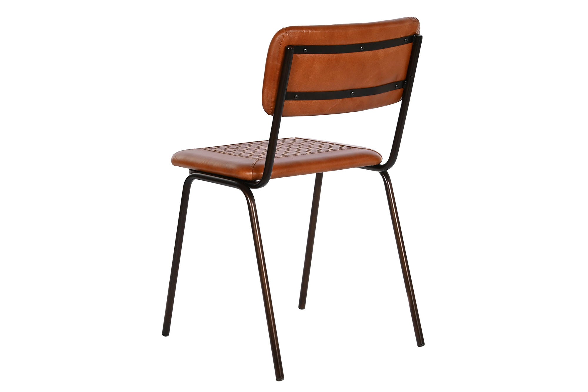 Iron Leather Chair 46X52X78 Brown