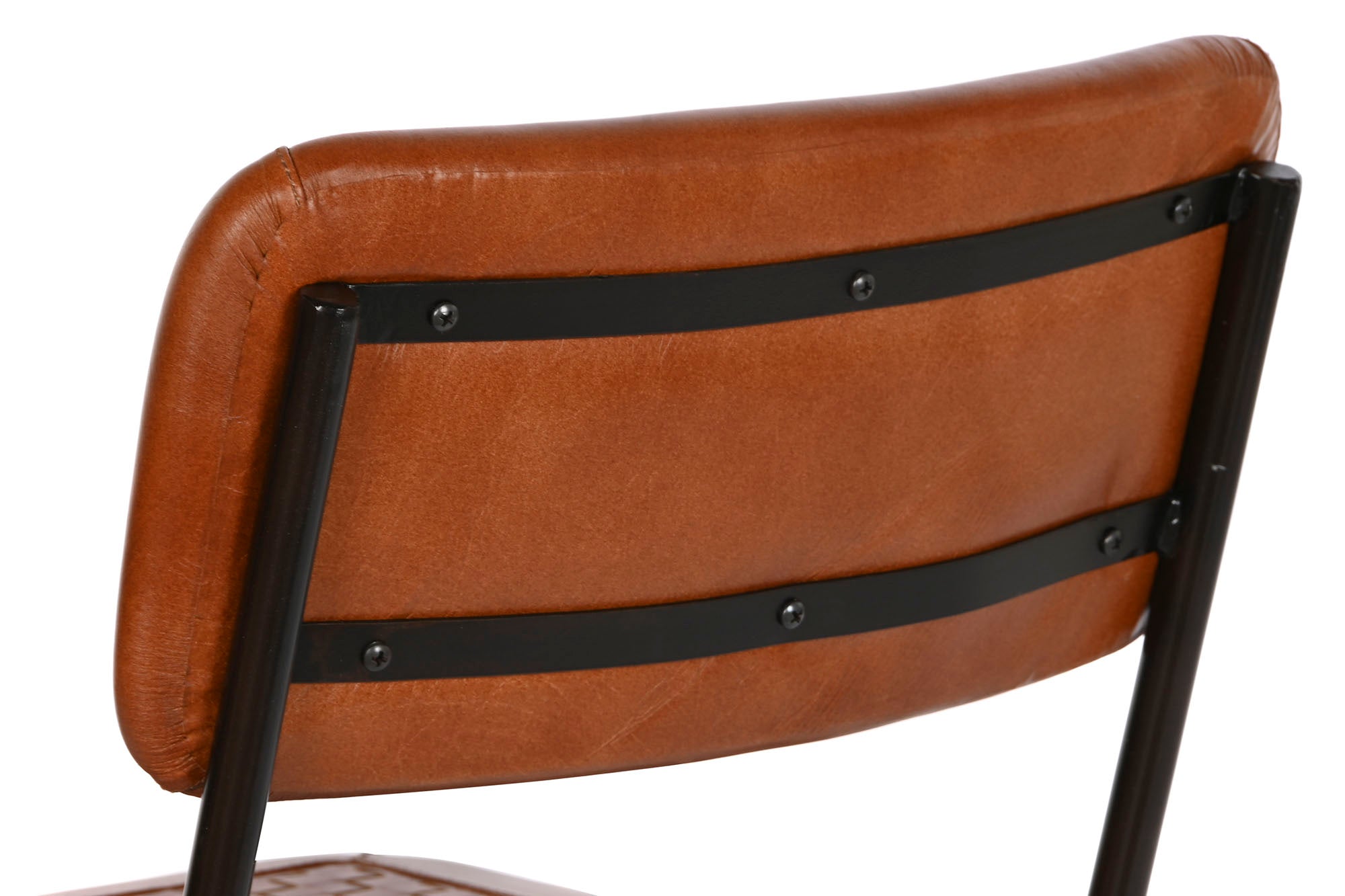 Iron Leather Chair 46X52X78 Brown