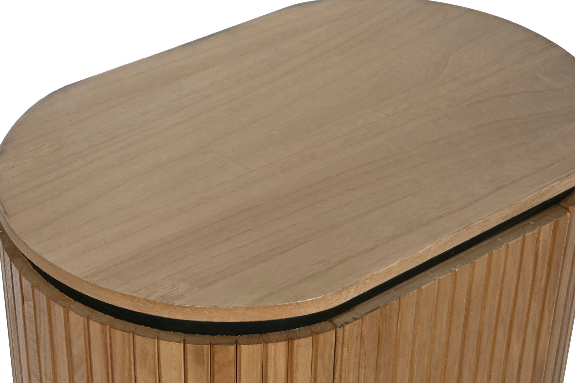 Mesa de cabeceira metálica Paulownia 55x40x55 10,00