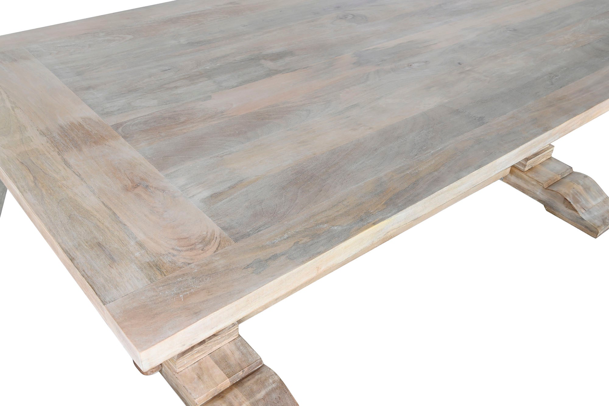 Mesa de Jantar em Madeira Maciça de Manga 215x100x76 79,00