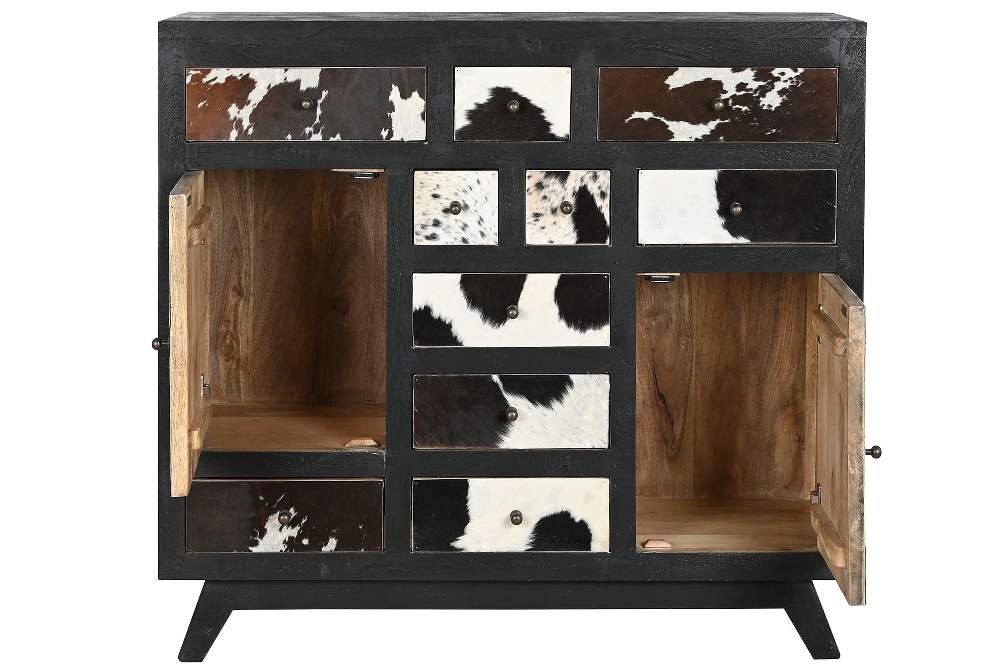 Mango Leather Chest of Drawers 115x36x102 Cowhide