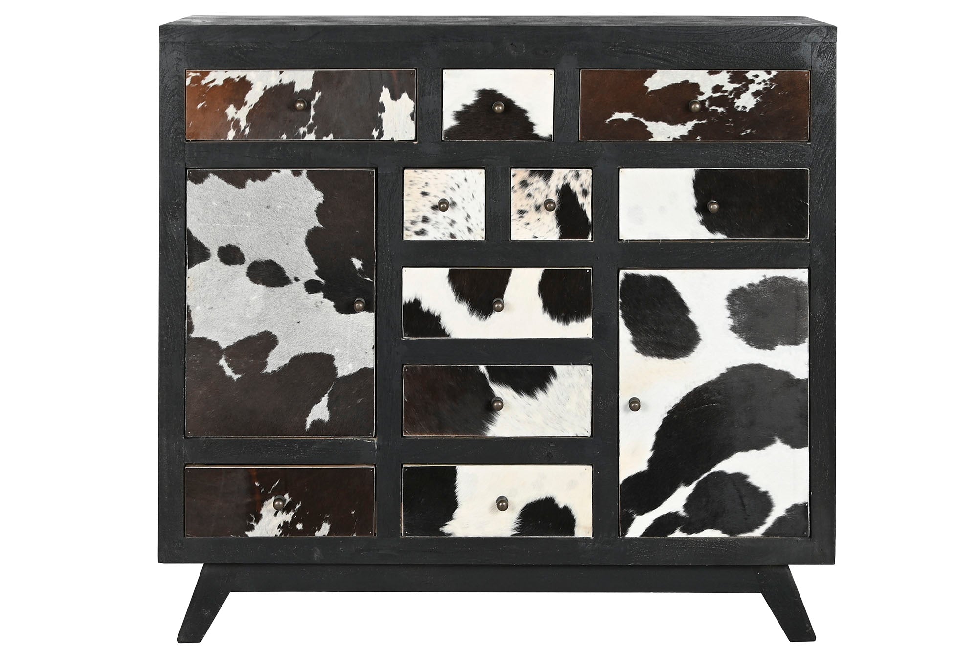 Mango Leather Chest of Drawers 115x36x102 Cowhide