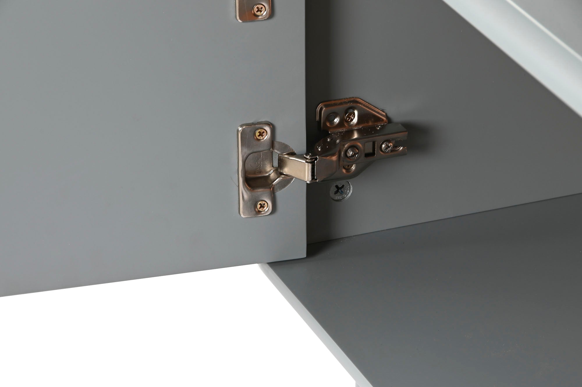 Móvel TV MDF PU 140x40x55 Cinza