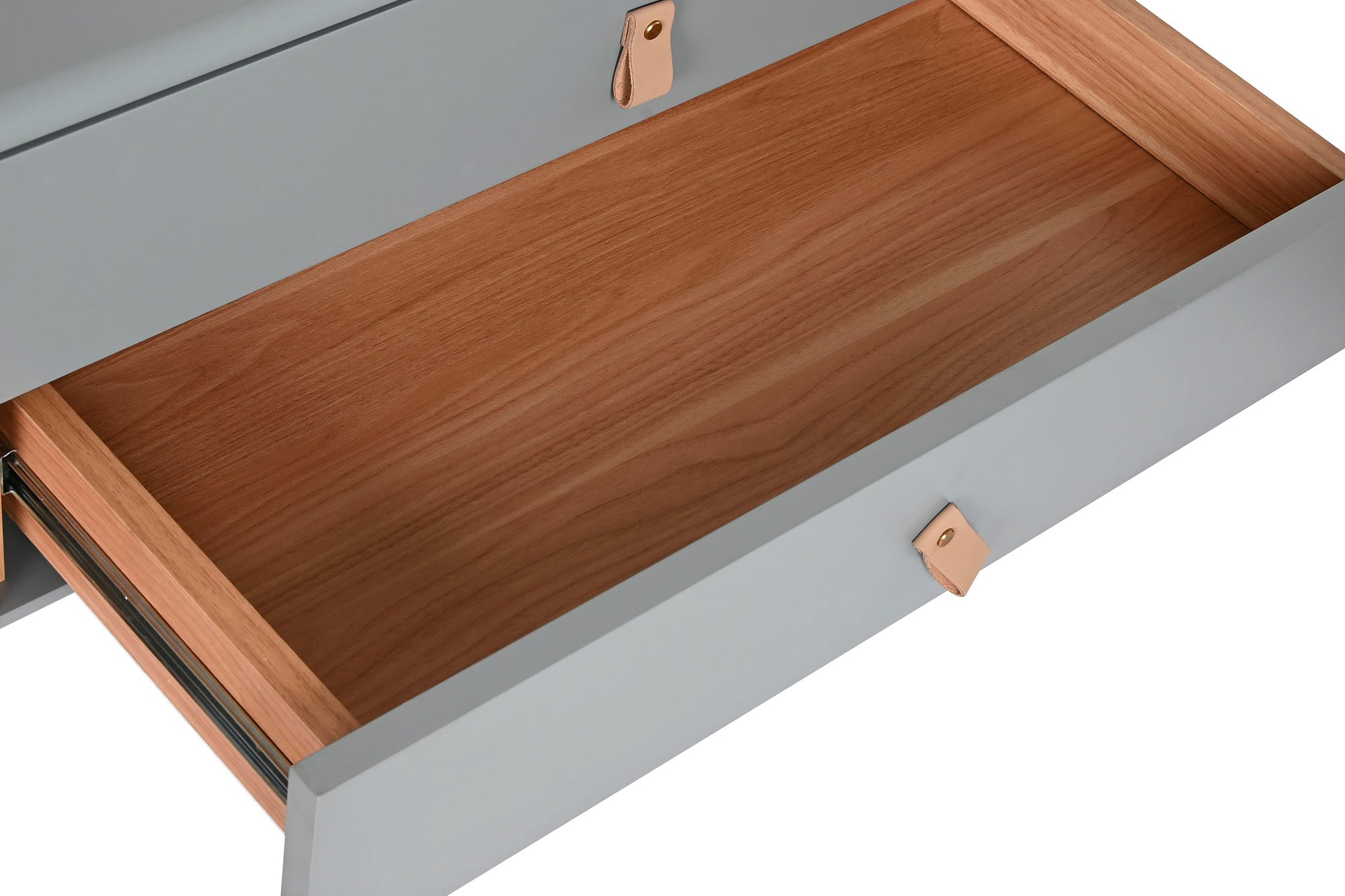 Móvel TV MDF PU 140x40x55 Cinza