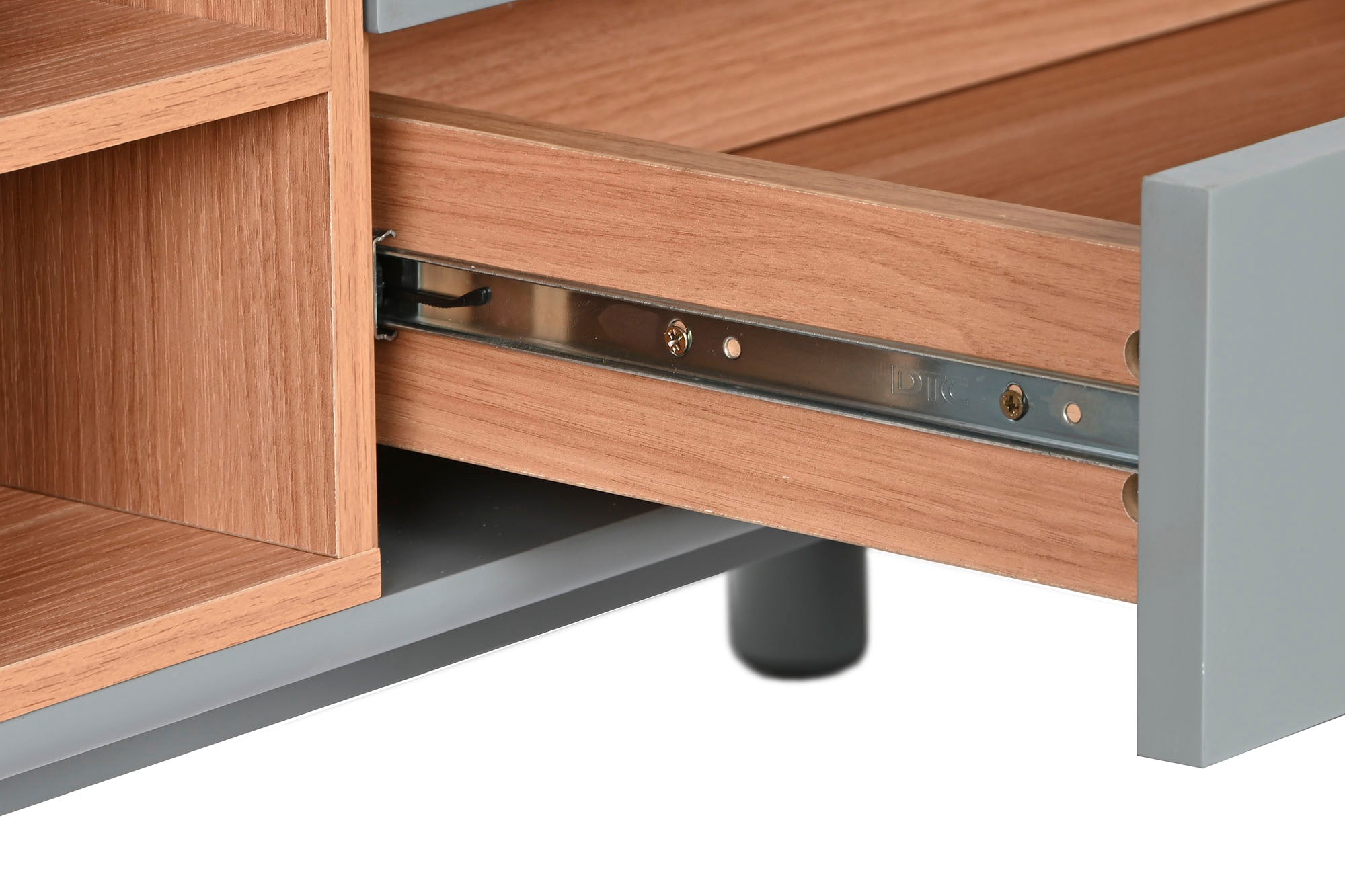 Móvel TV MDF PU 140x40x55 Cinza