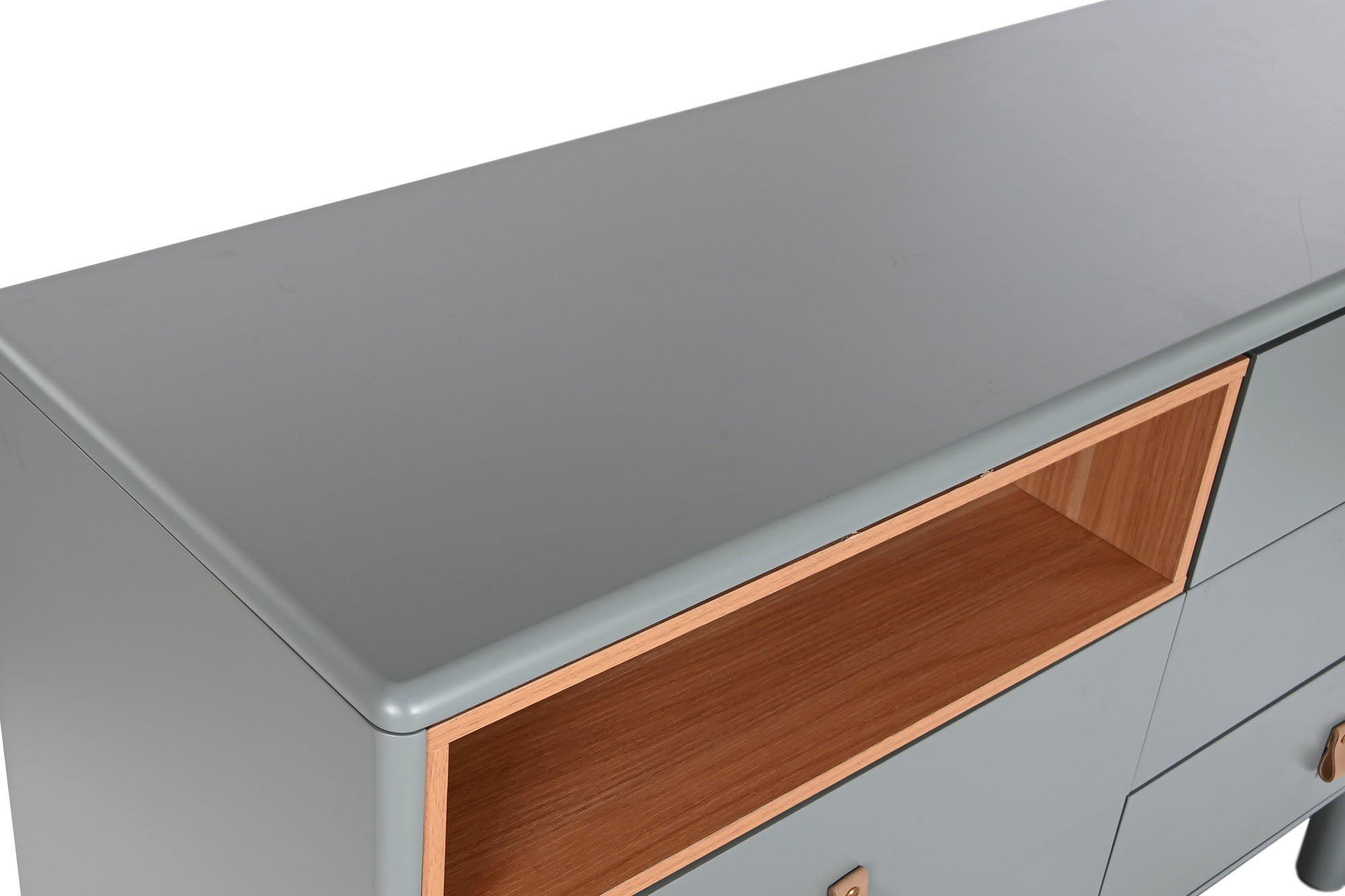 Cômoda MDF PU 120x40x75 Cinza