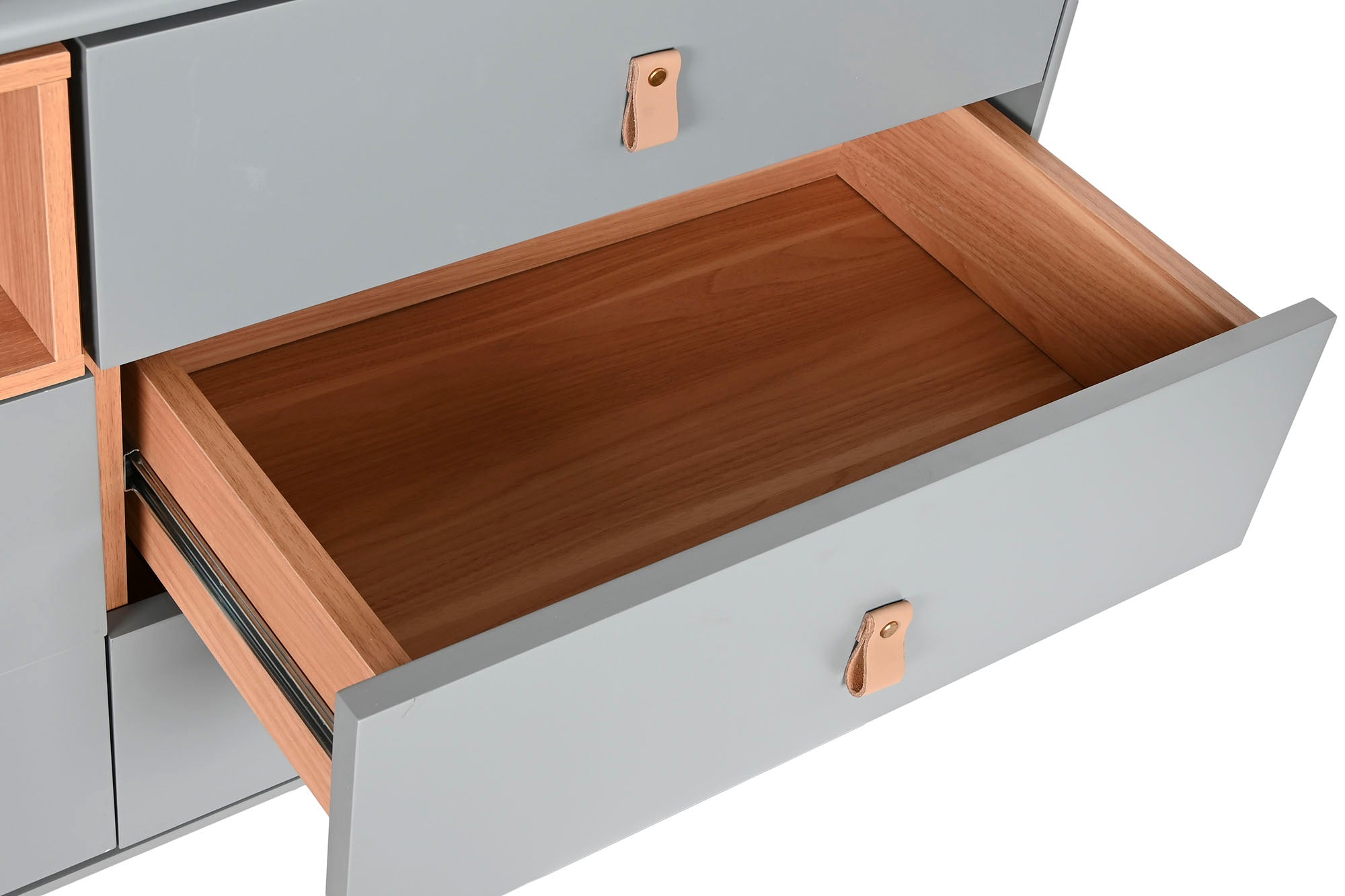 Cômoda MDF PU 120x40x75 Cinza