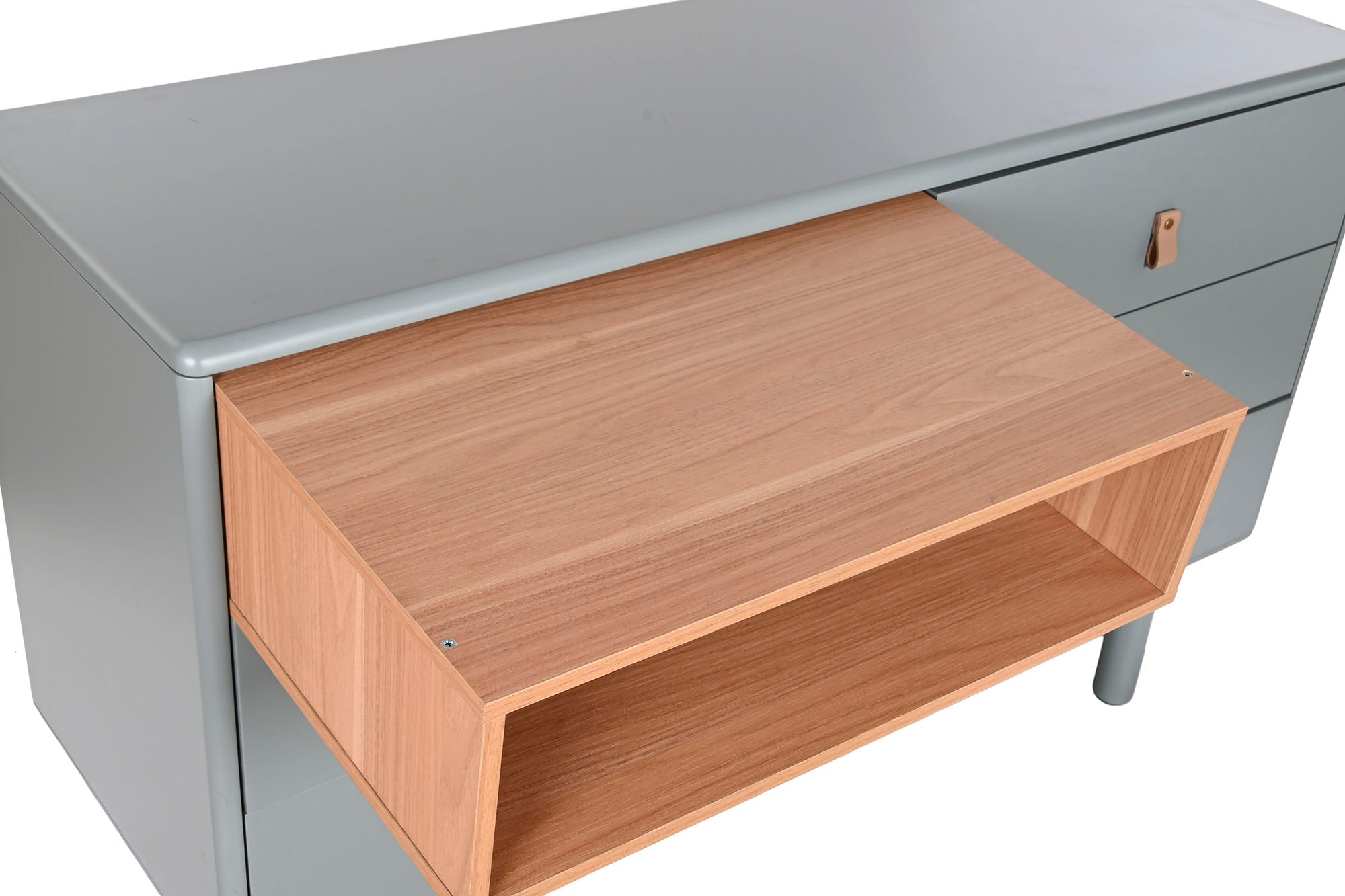 Comoda Mdf Pu 120X40X75 Gris