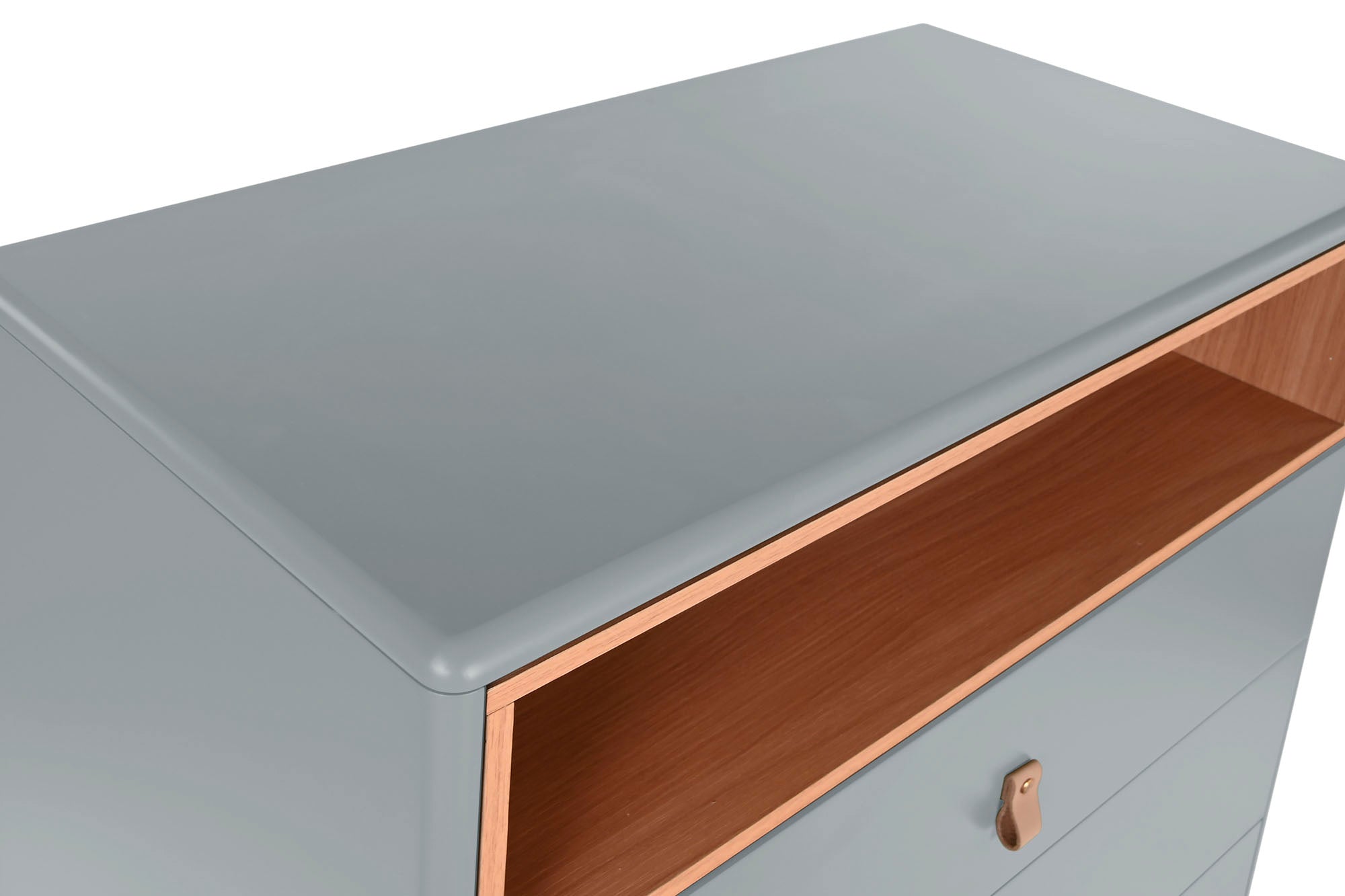 Chifonier Mdf Pu 80X40X117 60,00 Cinza