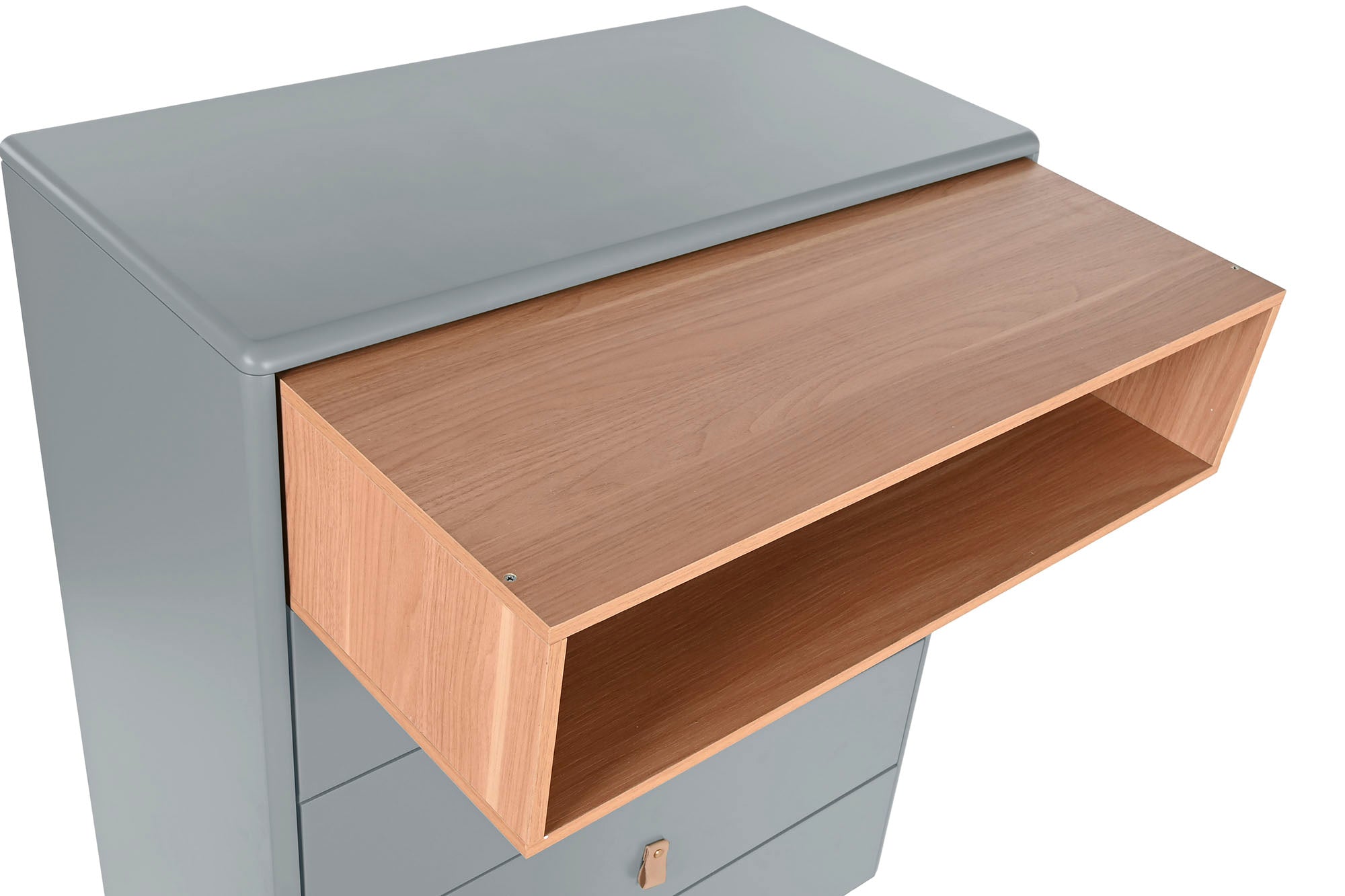 Chifonier Mdf Pu 80X40X117 60,00 Cinza