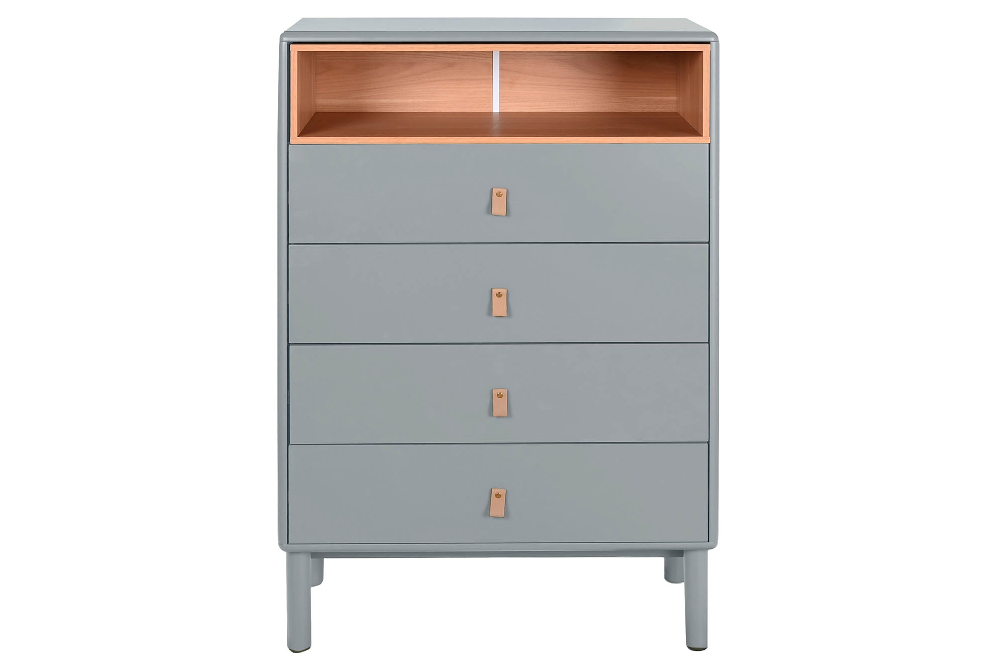 Chifonier Mdf Pu 80X40X117 60,00 Cinza