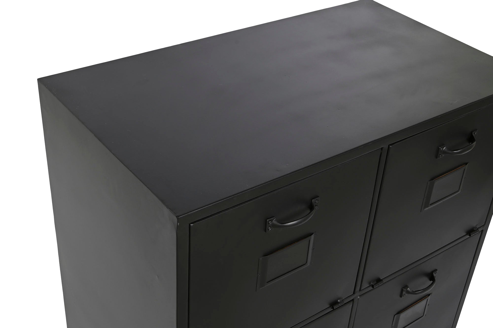 Metal Chest of Drawers 75x45x80 Black Locker