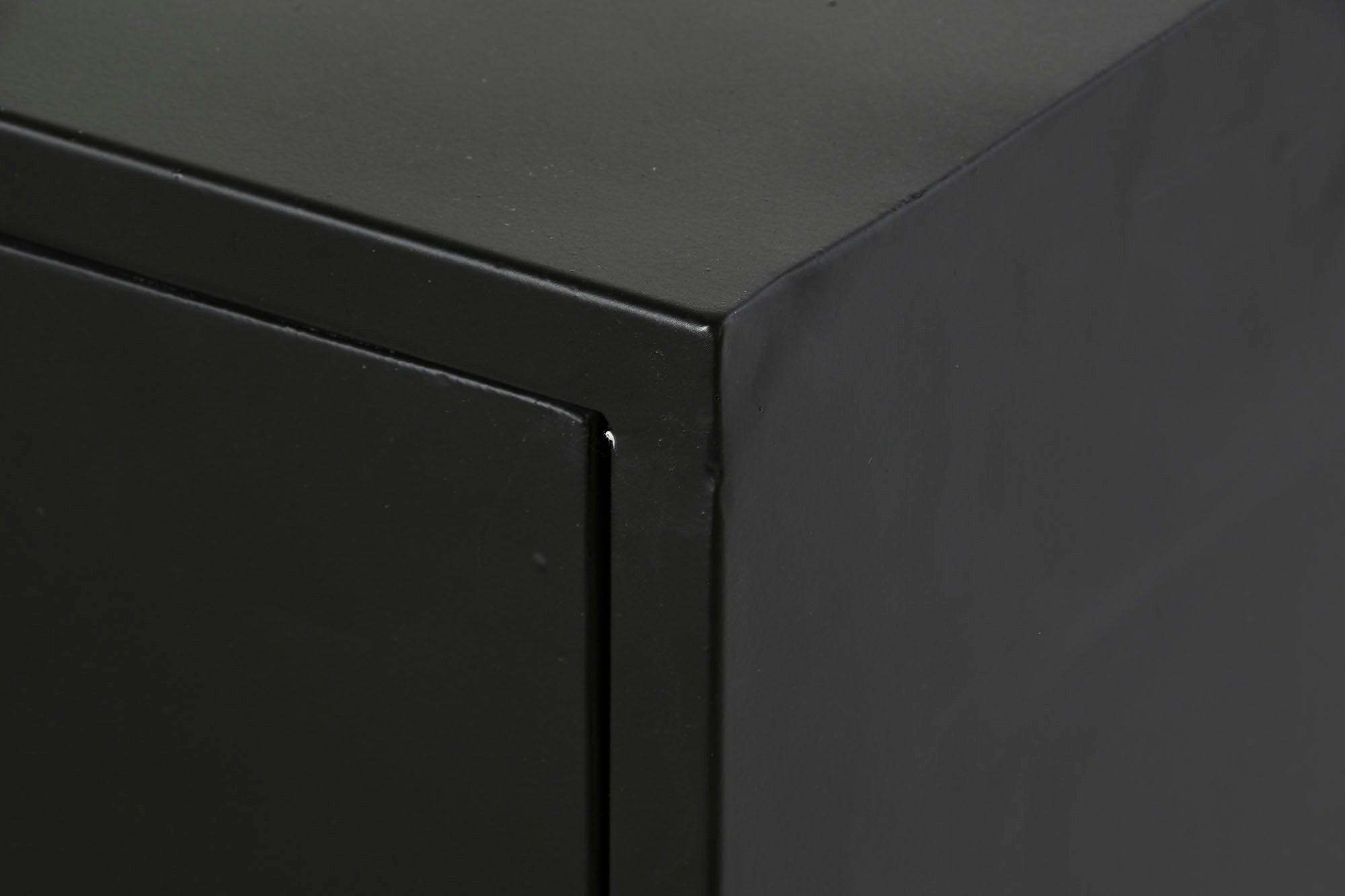 Metal Chest of Drawers 75x45x80 Black Locker