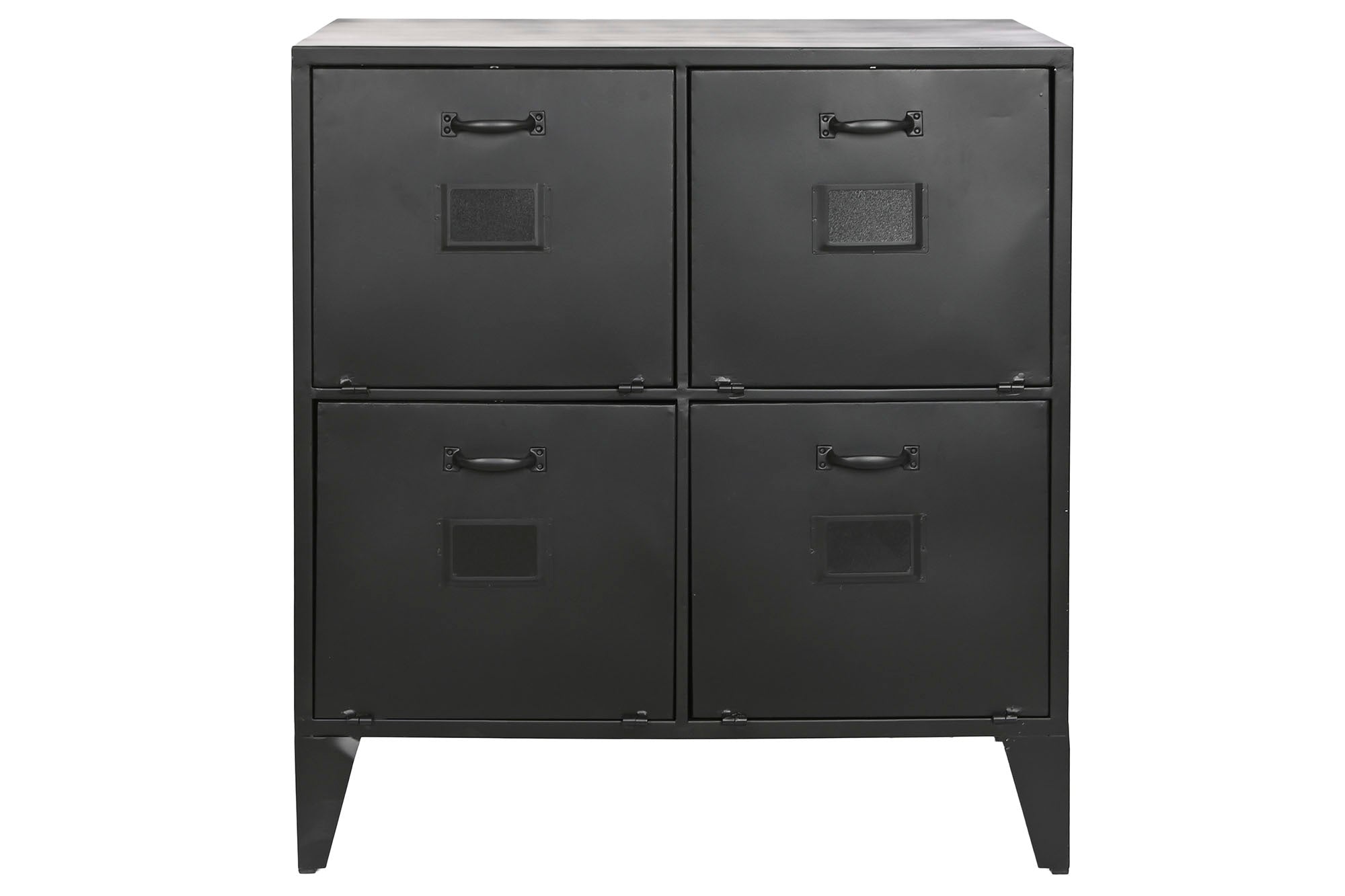 Metal Chest of Drawers 75x45x80 Black Locker
