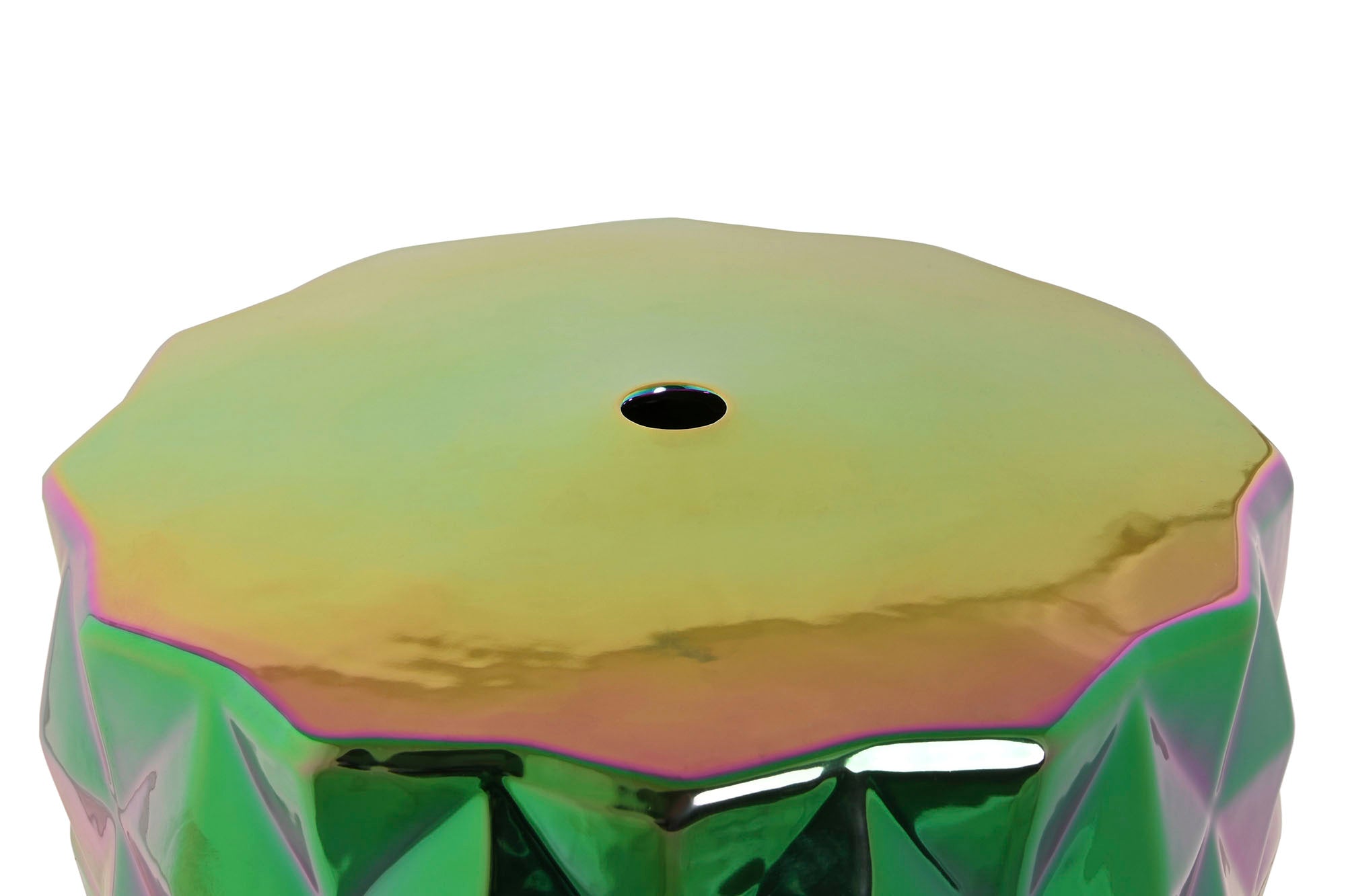 Porcelain Side Table 33X33X45 Iridescent