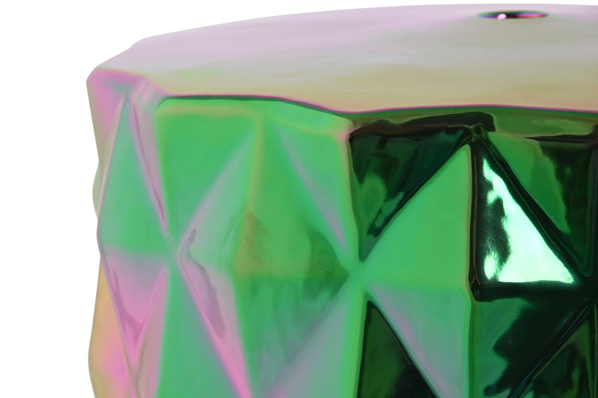 Porcelain Side Table 33X33X45 Iridescent