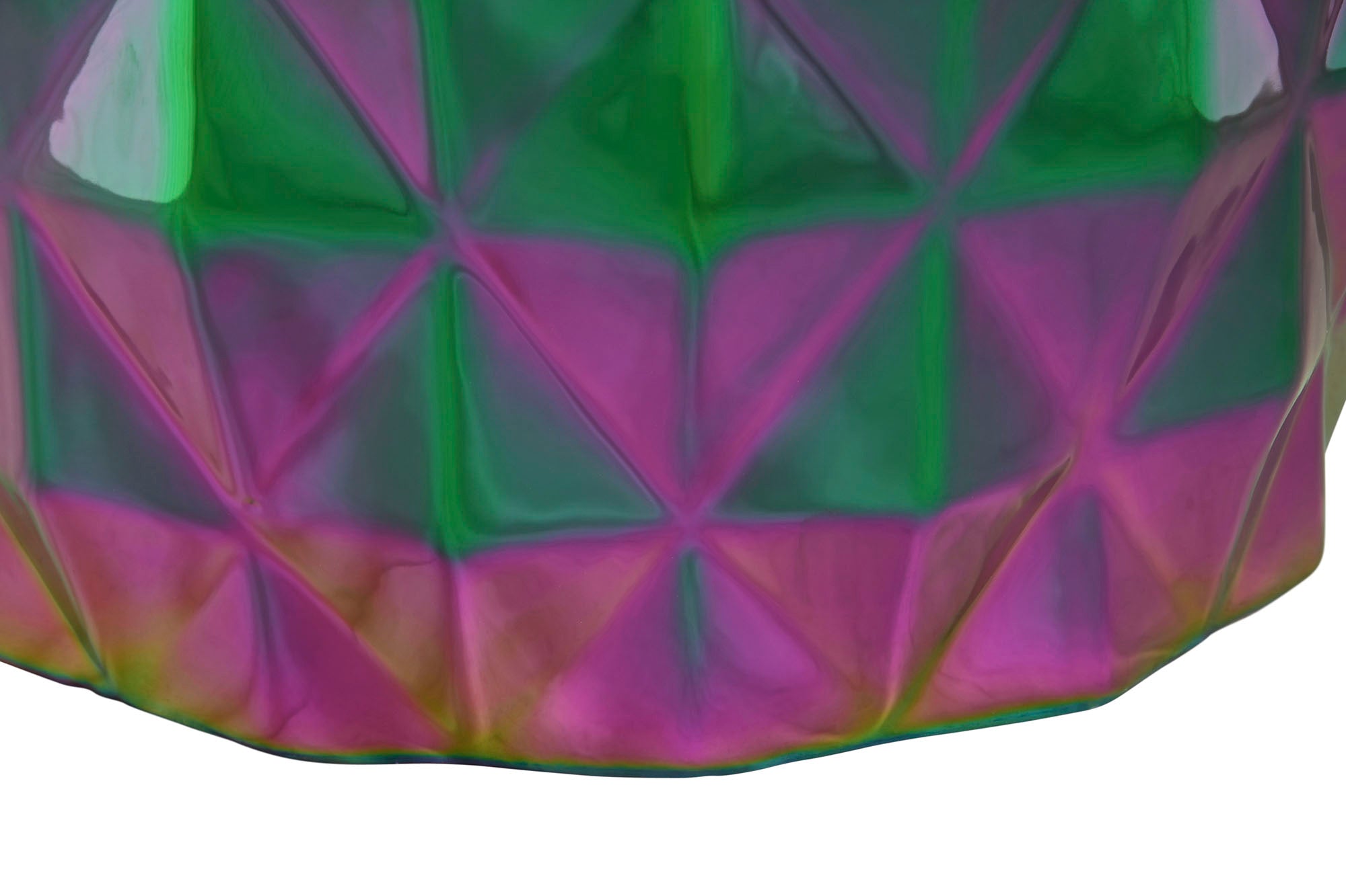 Porcelain Side Table 33X33X45 Iridescent