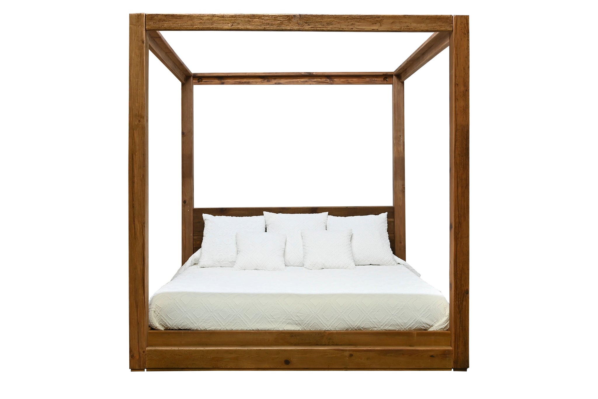 Cama Pino Madera Reciclada 202X222X215 180X200