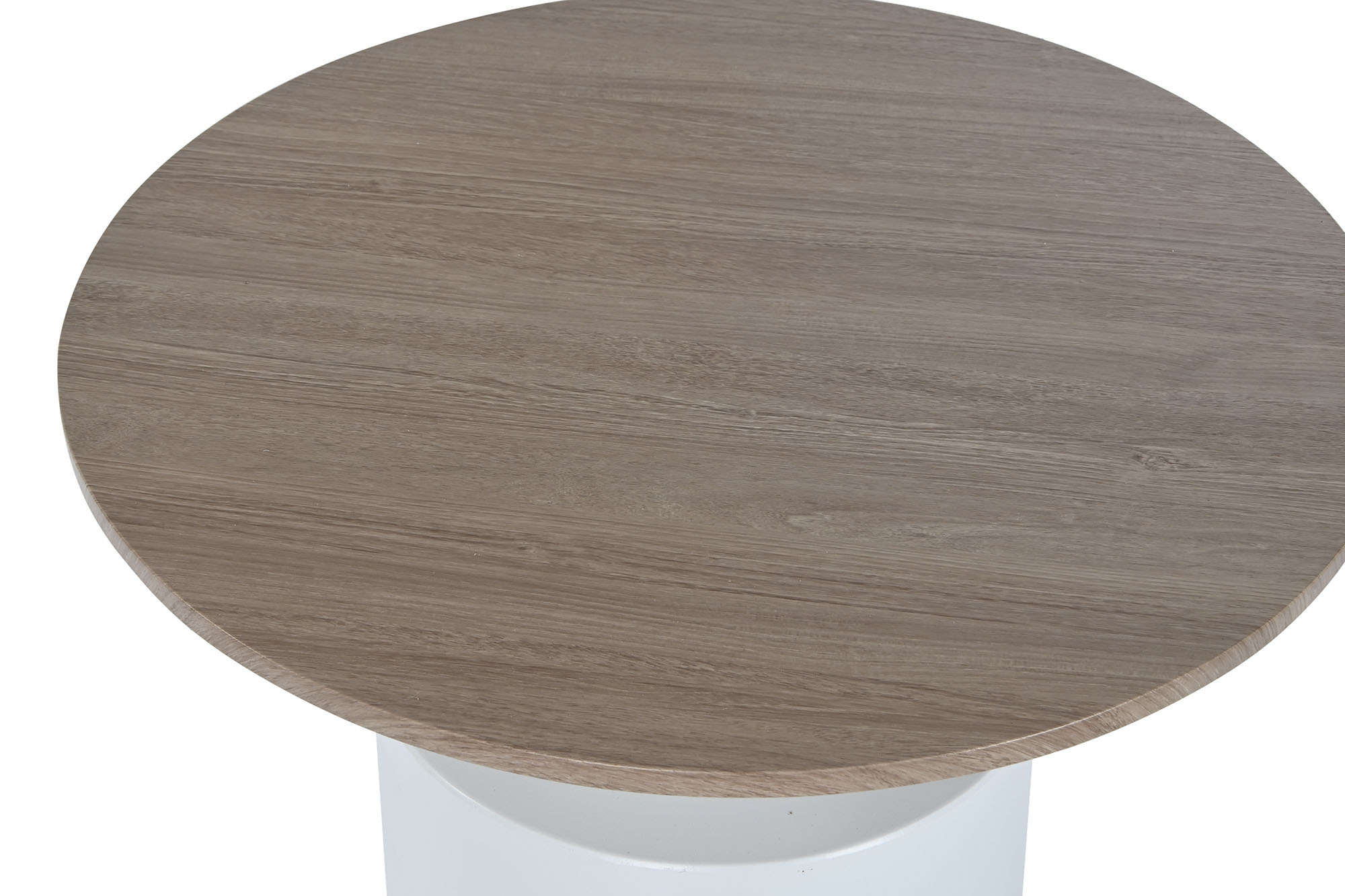 Mesita Auxiliar Metal Mdf 55X55X53 Blanco