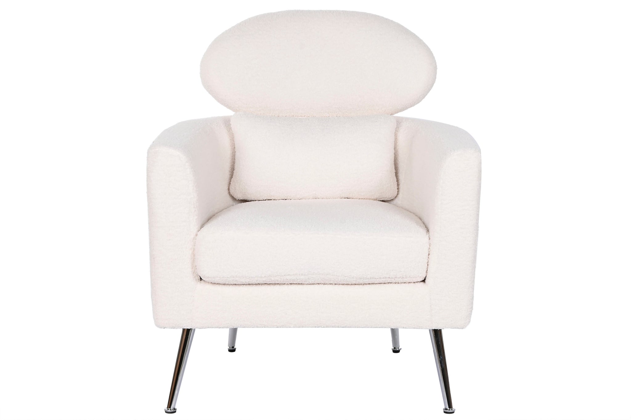 Polyester Metal Armchair 71X75X95 Chrome Legs