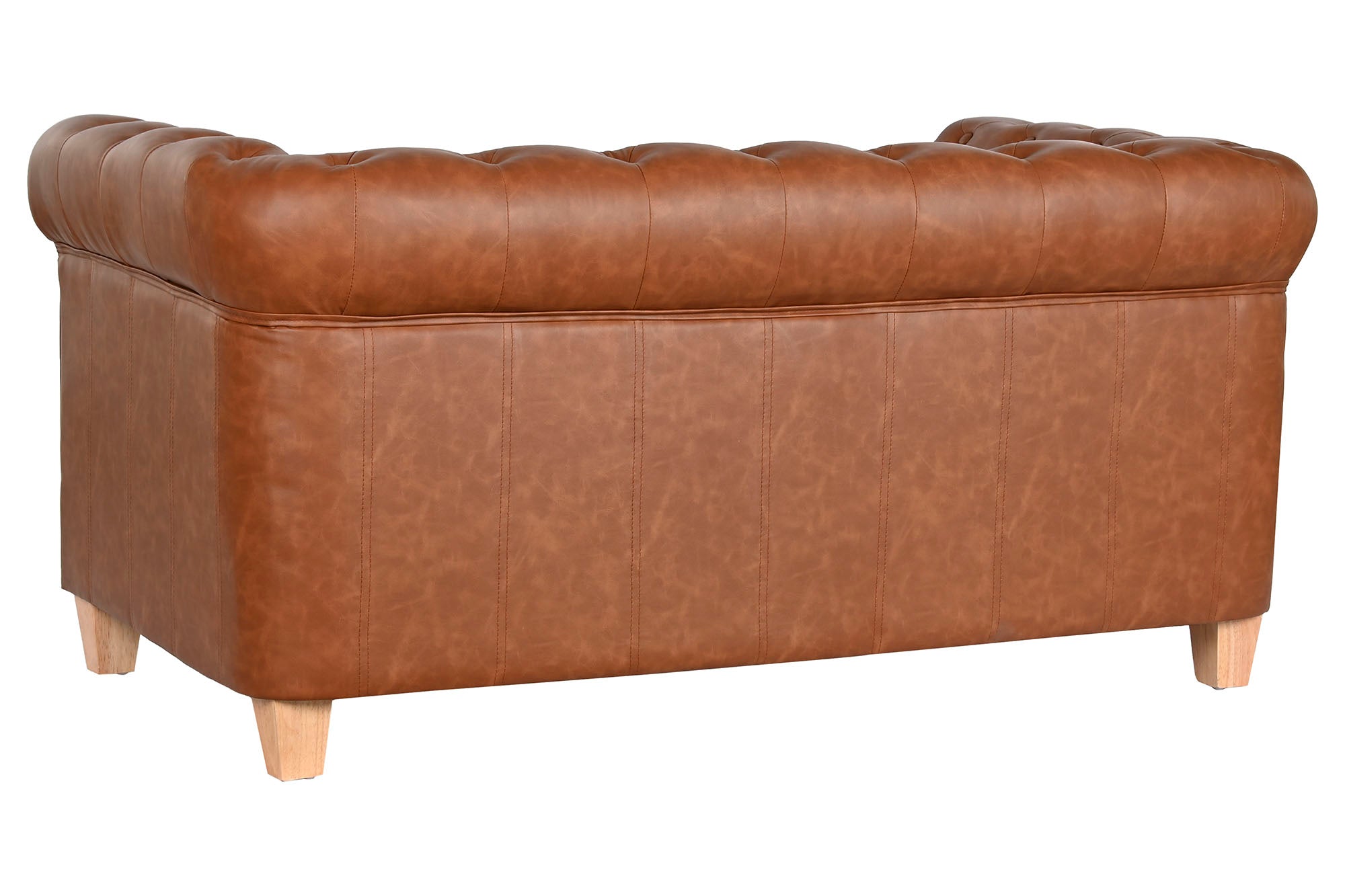 Sofa Poliester Madera 151X79X70 2 Plazas Marron