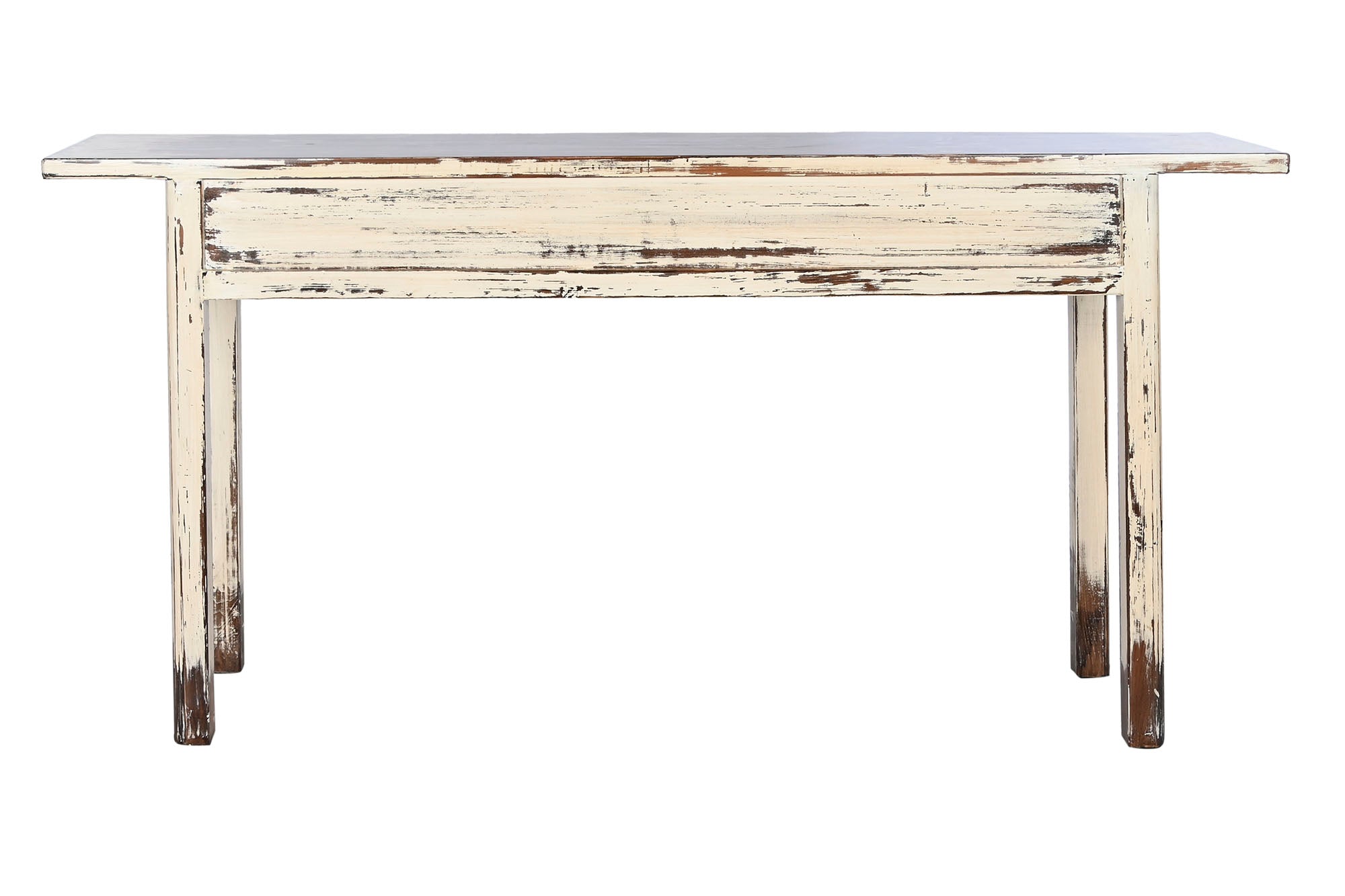 Consola Olmo Macizo 172X40X85 Decape Blanco