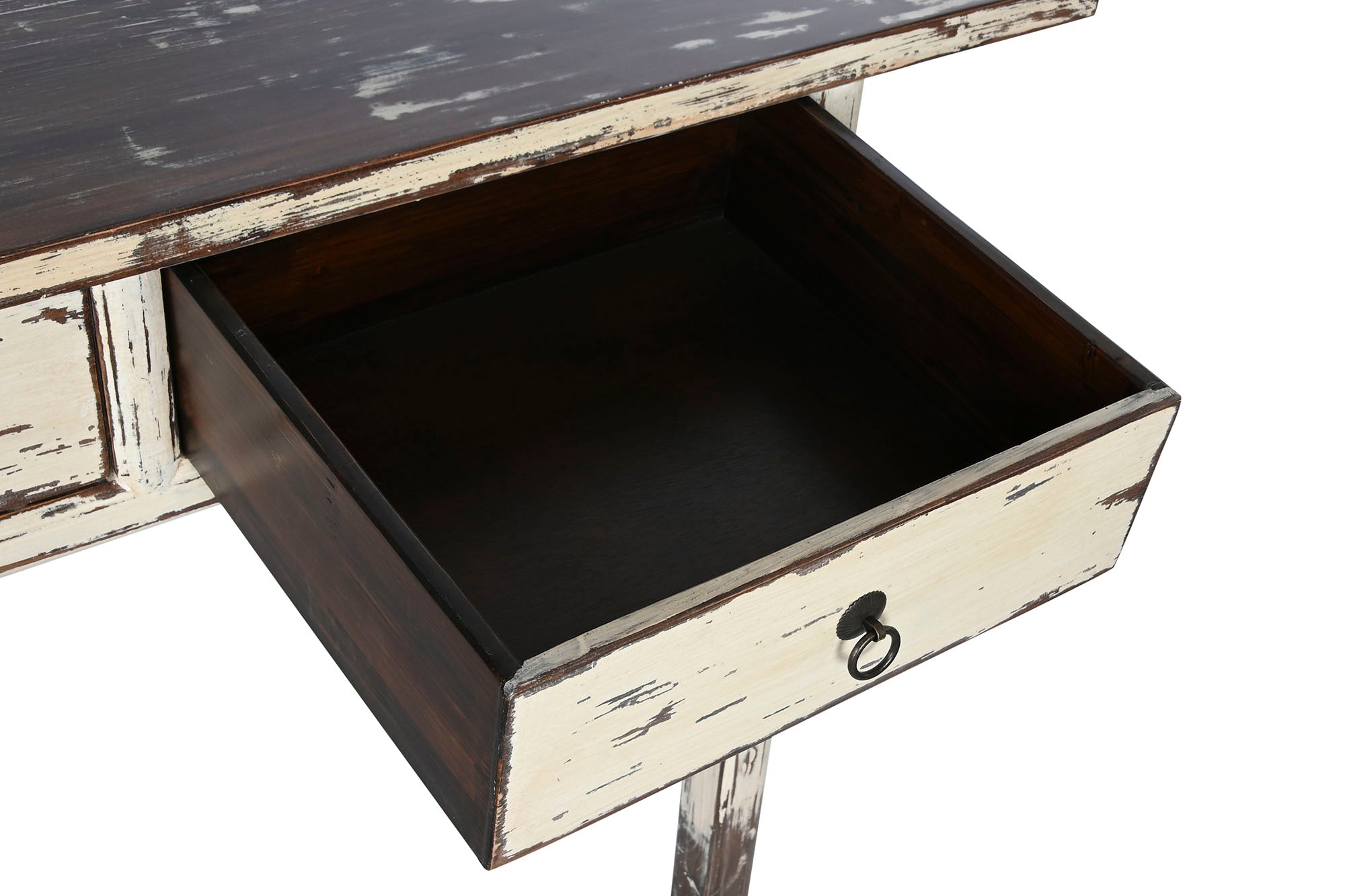 Consola Olmo Macizo 172X40X85 Decape Blanco