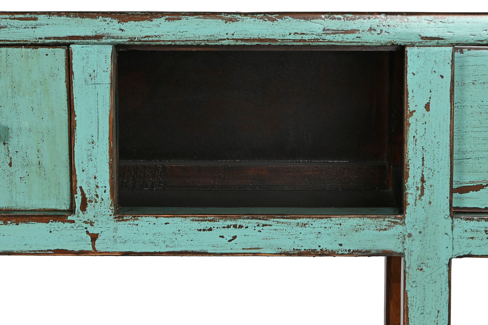 Consola Olmo Macizo 170X49X88 Decape Turquesa
