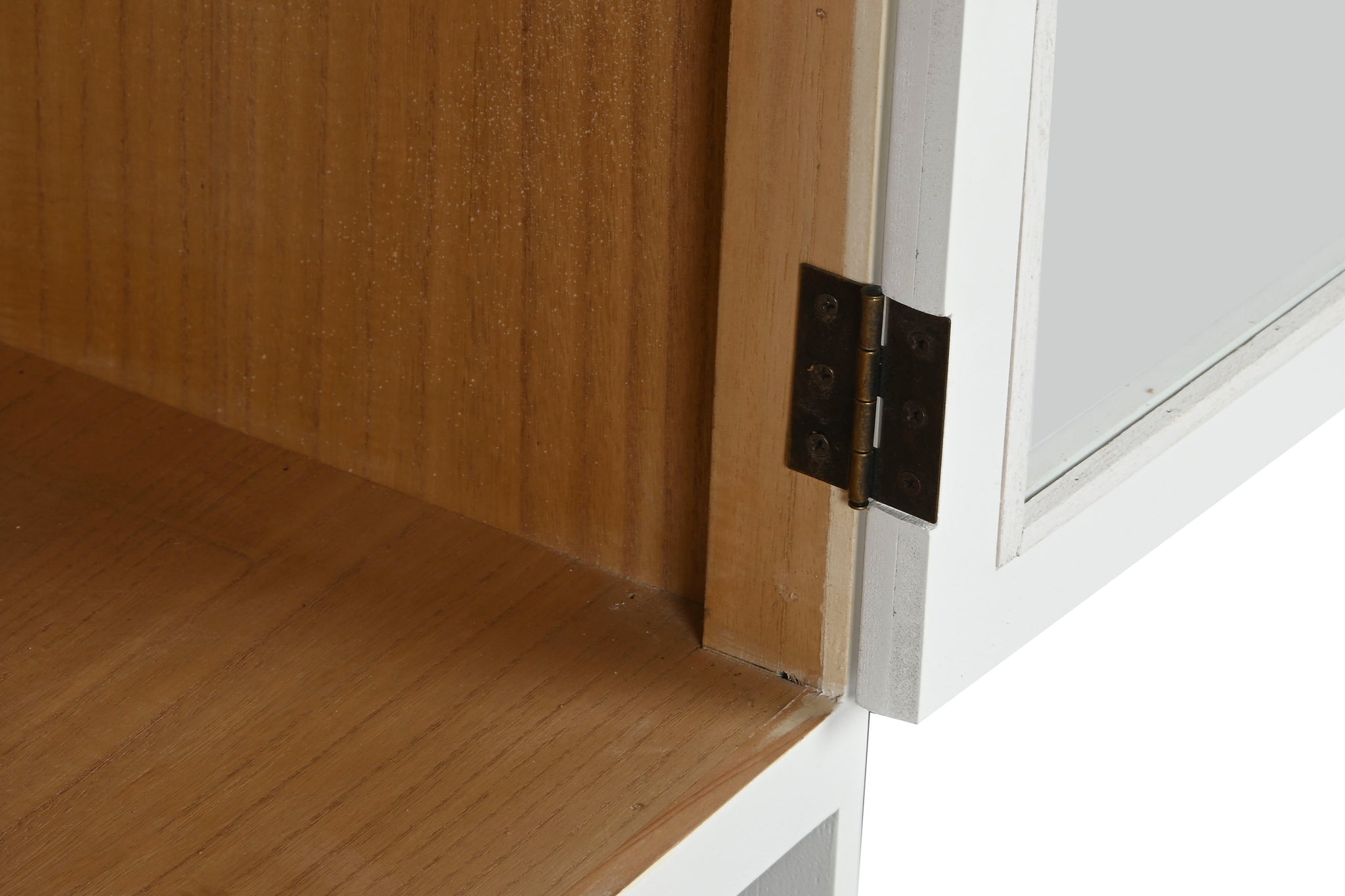 Móvel de TV de vidro Paulownia 120x40x50 branco