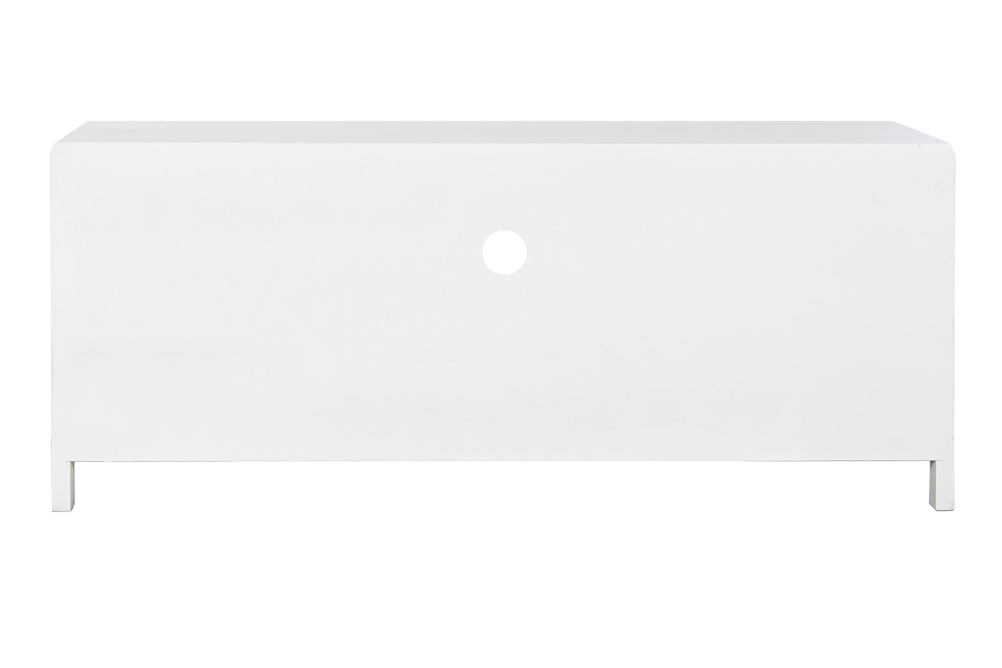 Mueble Tv Paulownia Cristal 120X40X50 Blanco