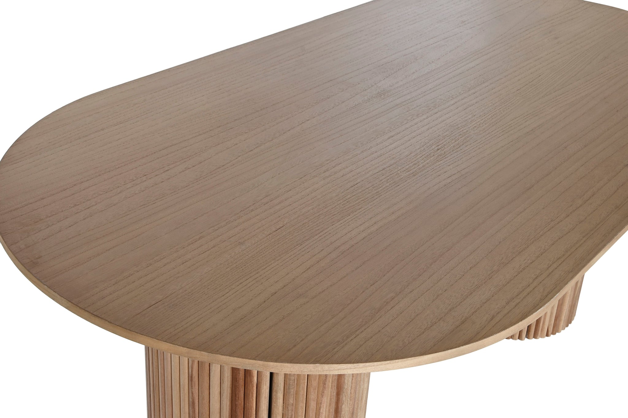 Mesa Ovalada Comedor Paulownia 180X90X75 Puertas
