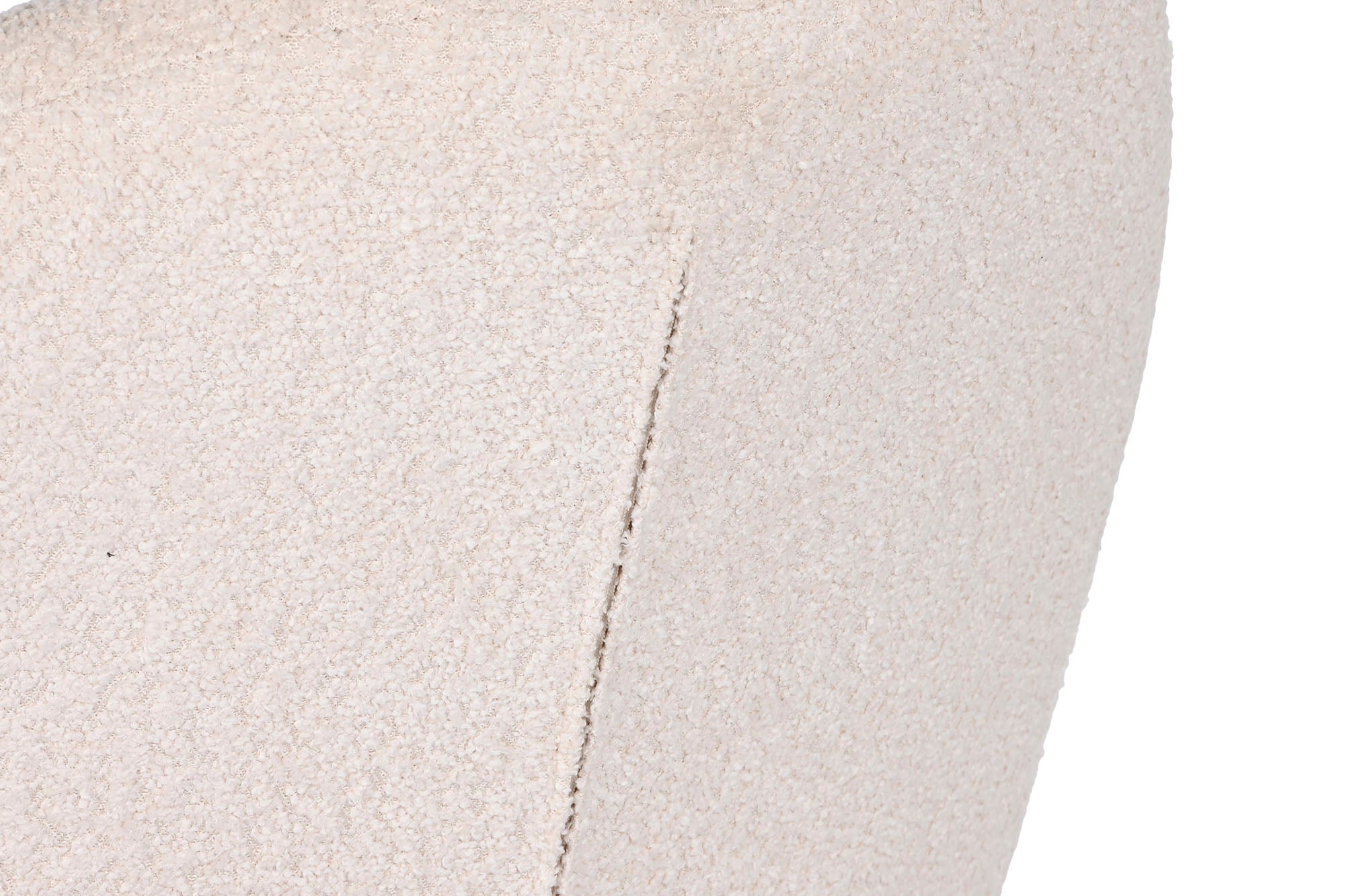 Cadeira de metal de poliéster 60x62x84 Bouclé creme