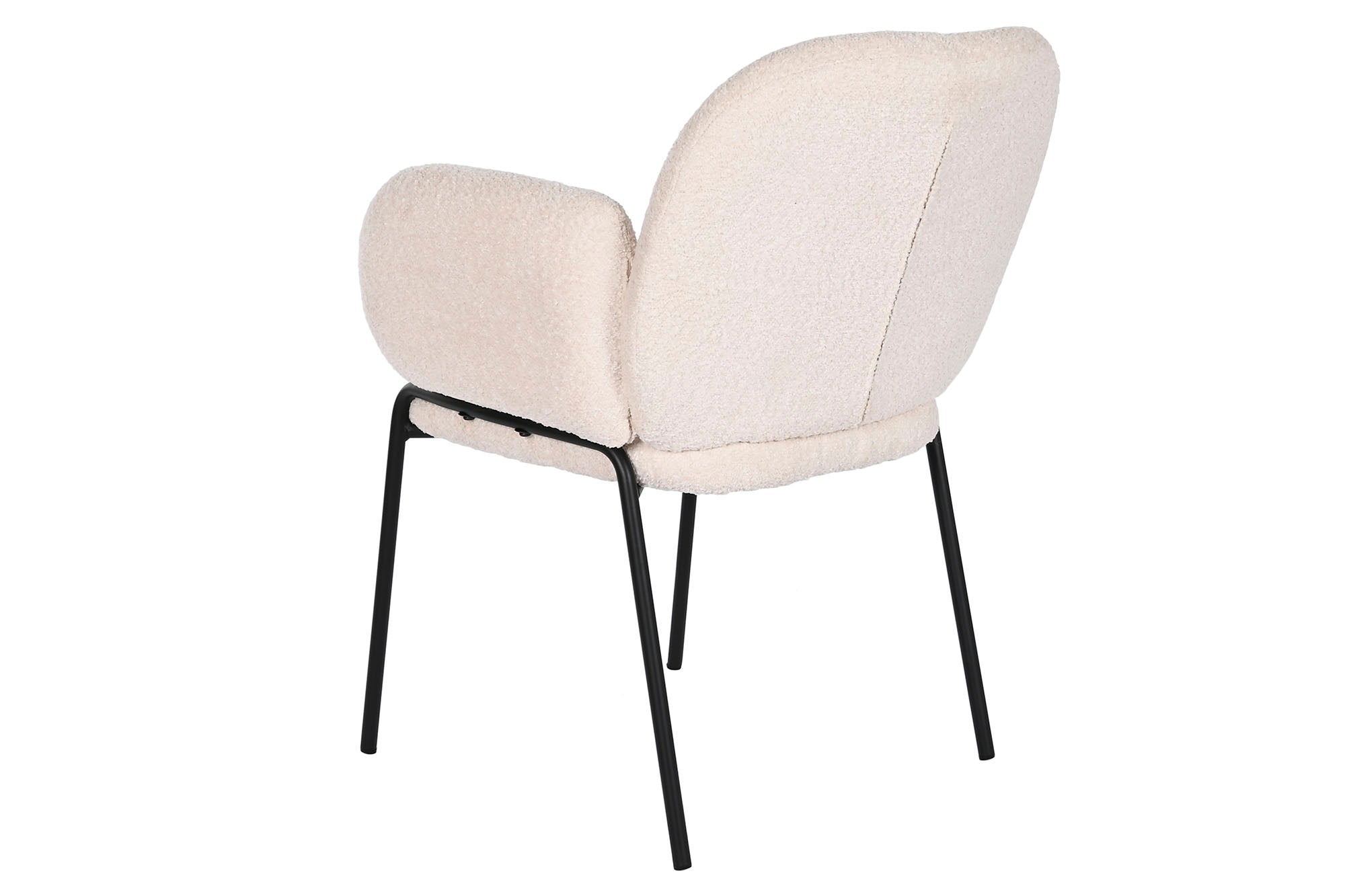 Silla Poliester Metal 60X62X84 Boucle Crema