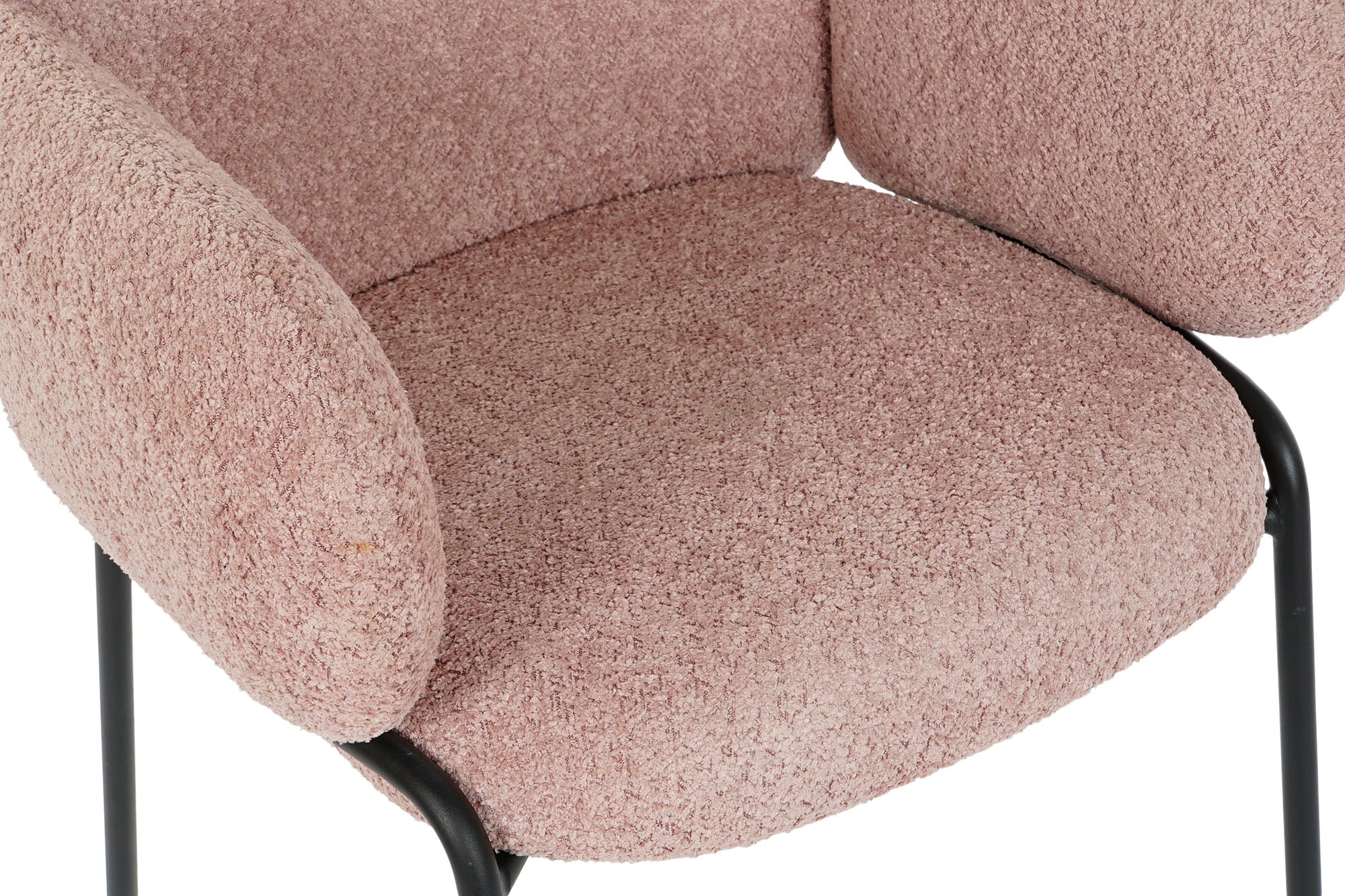 Silla Poliester Metal 60X62X88 Boucle Rosa