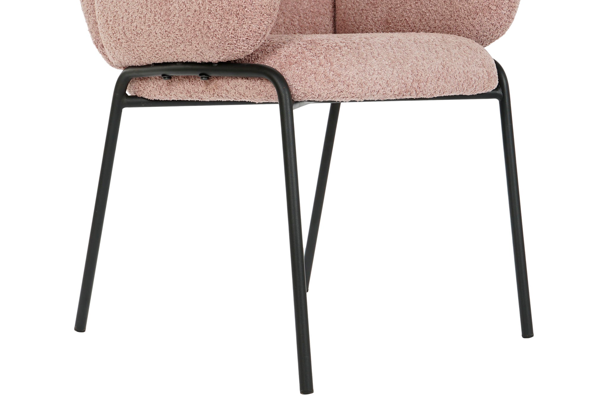 Silla Poliester Metal 60X62X88 Boucle Rosa