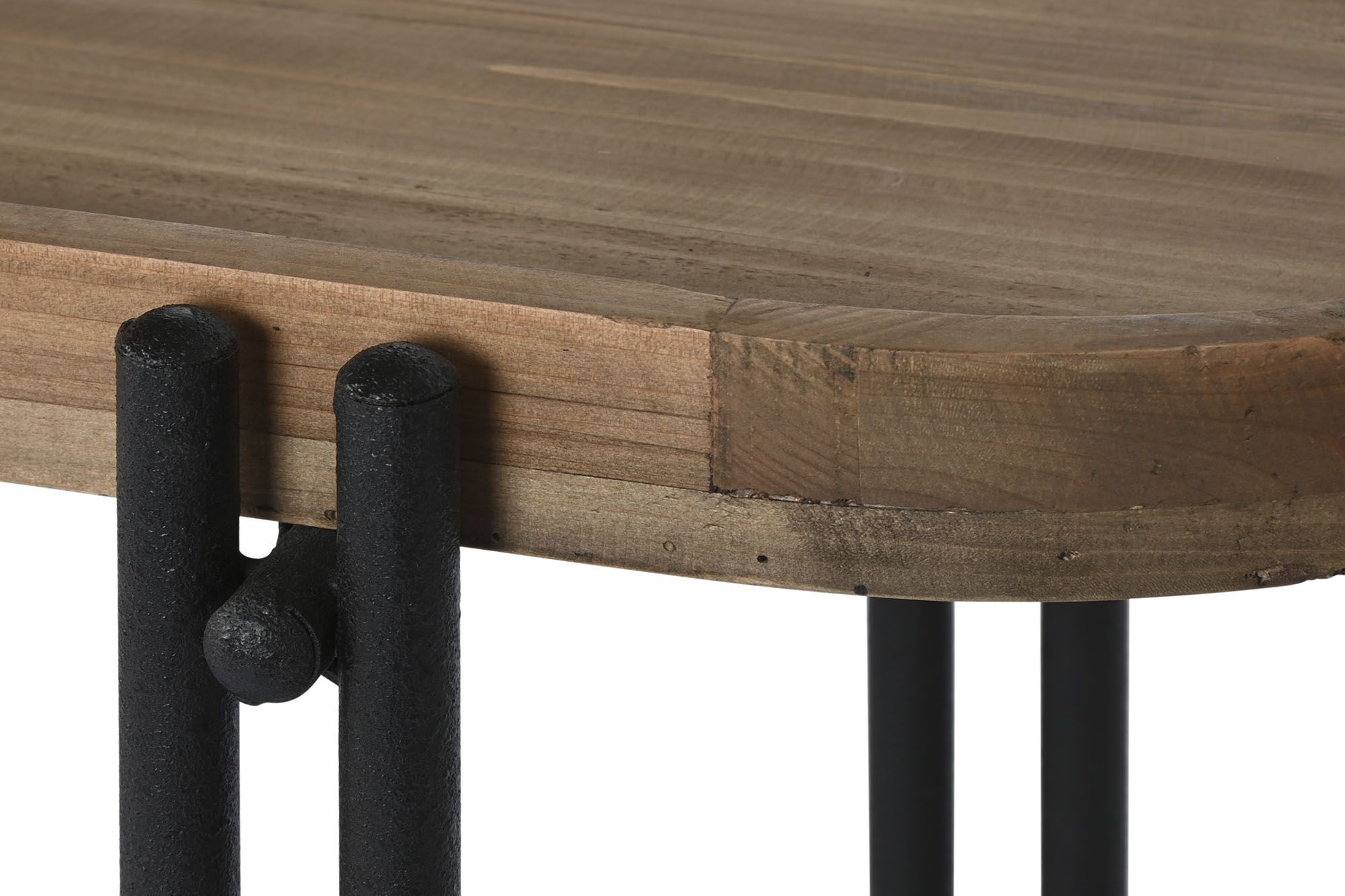 Consola Madera Metal 115X40X75 Marron