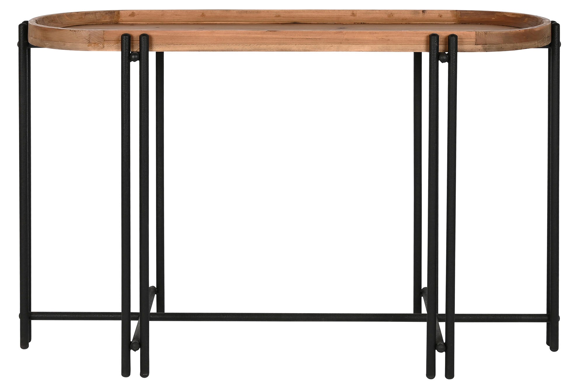 Consola Madera Metal 115X40X75 Marron