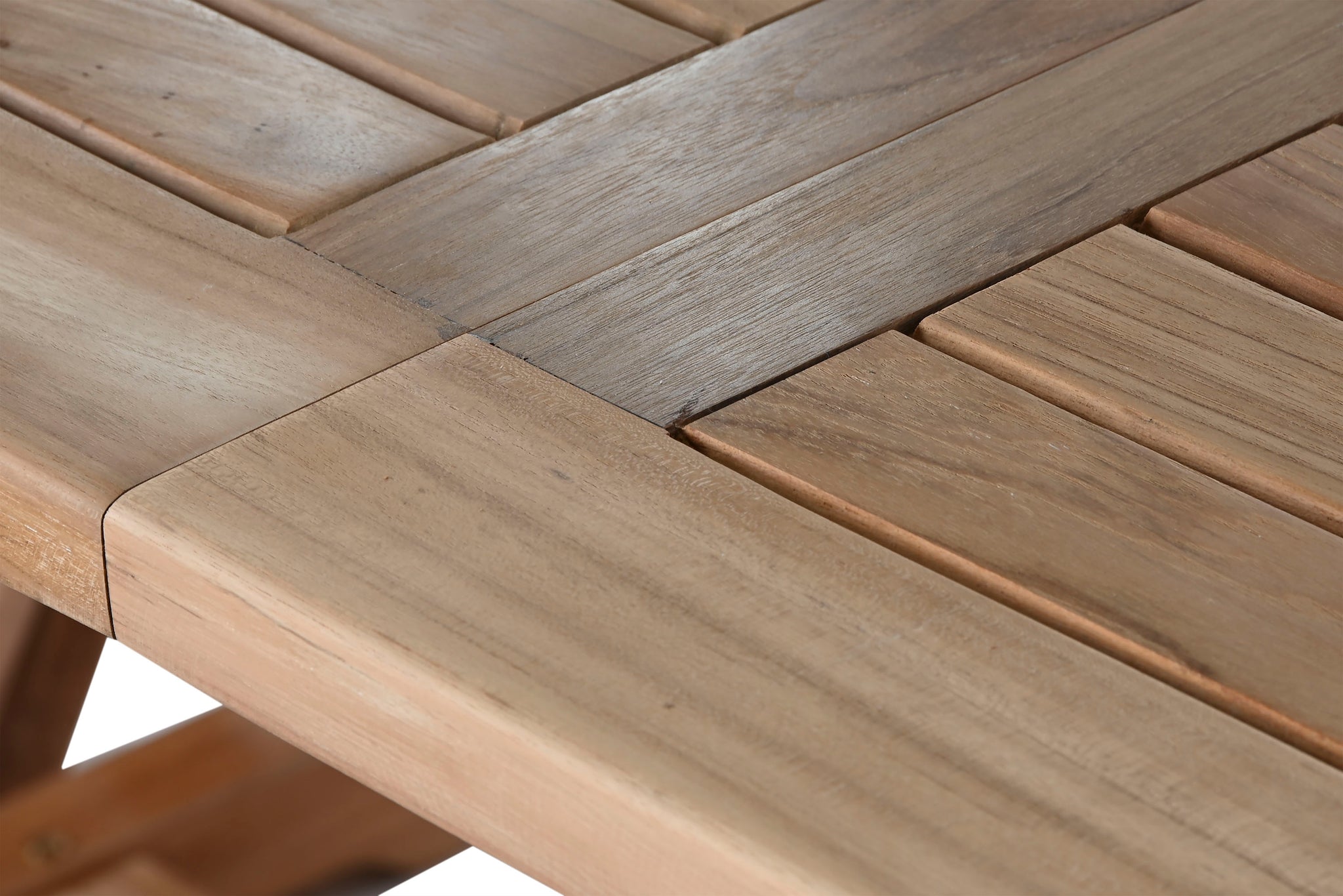 Conjunto de mesa de jantar 9 teca 180x100x75 108,00 extensível