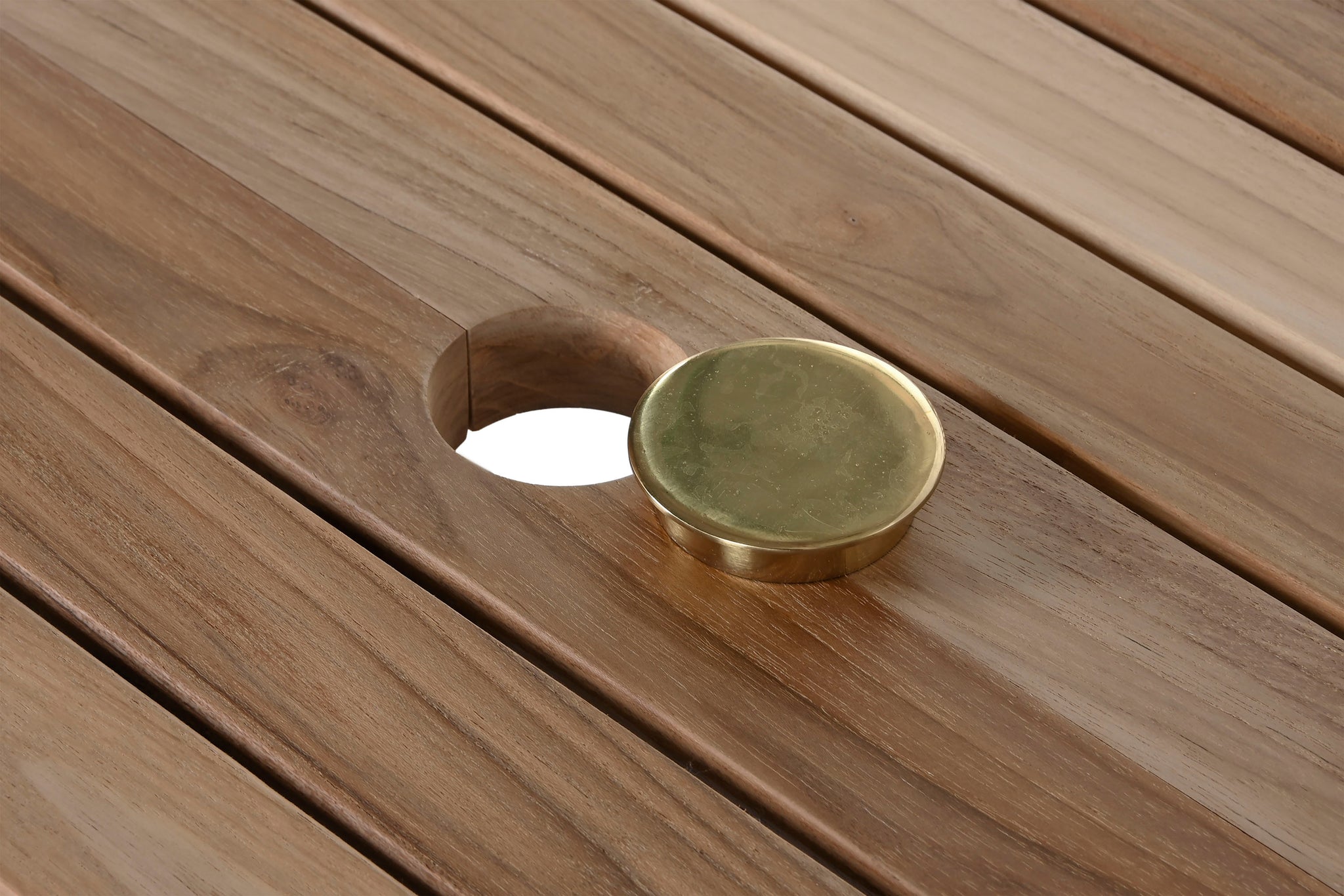 Conjunto de mesa de jantar 9 teca 180x100x75 108,00 extensível