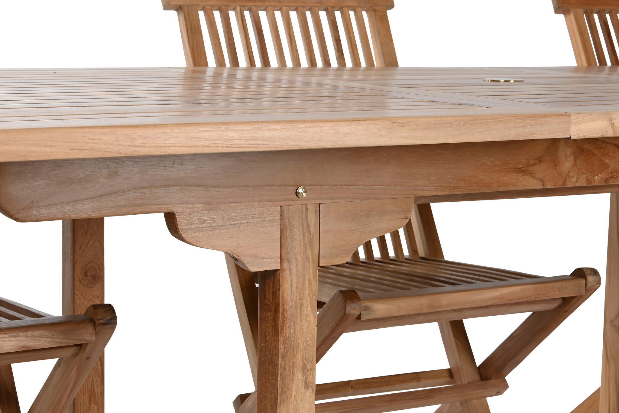 Mesa Comedor Set 9 Teca 180X100X75 Extensible A 24