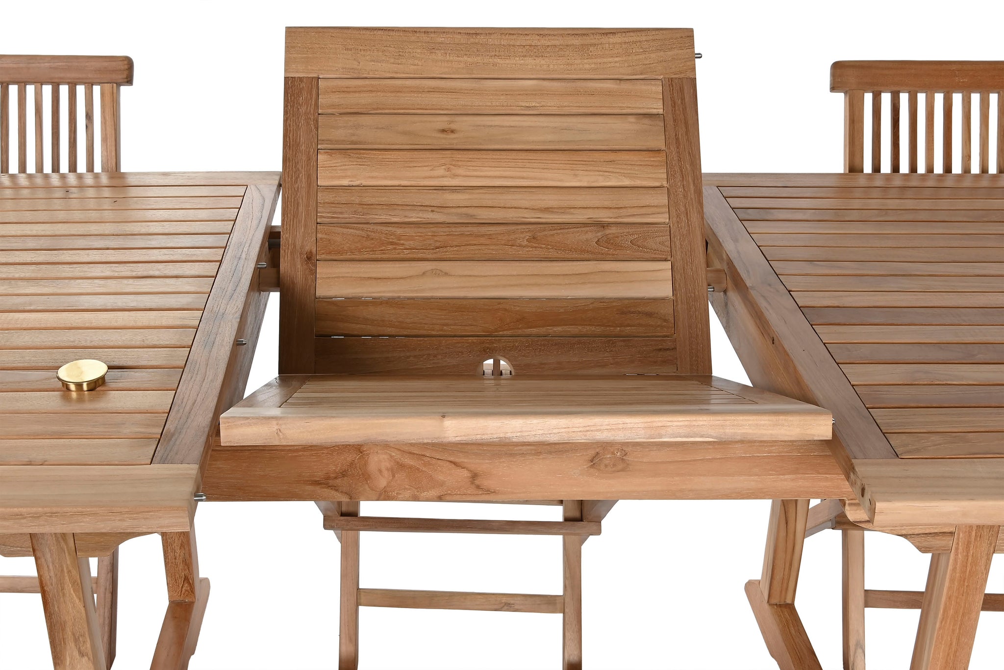 Mesa Comedor Set 9 Teca 180X100X75 Extensible A 24